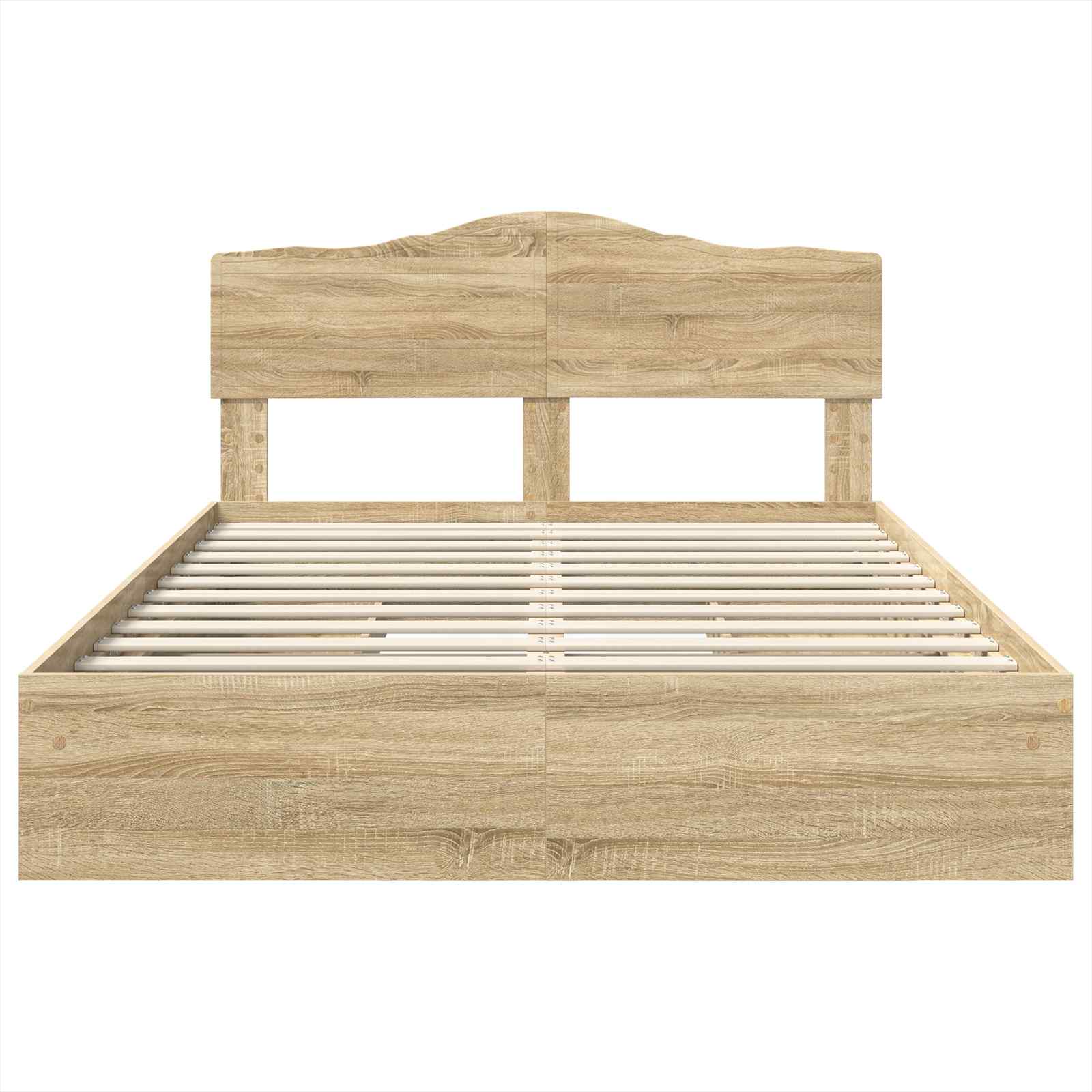 Krevet s od storage Sonoma hrast 140 x 200 cm Konstruirano drvo