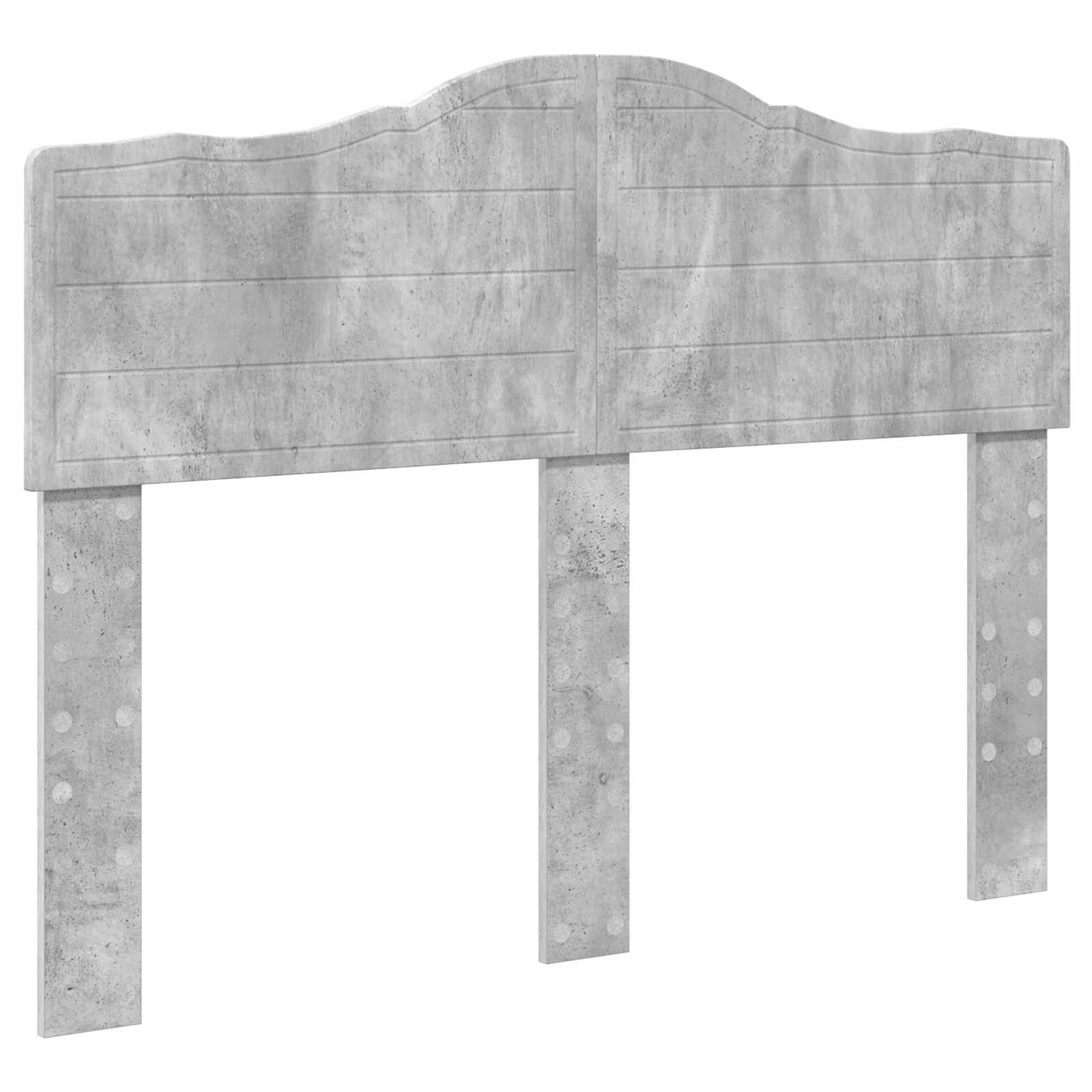 Krevet s od storage s uzglavljem Betonski sivi 135 x 190 cm