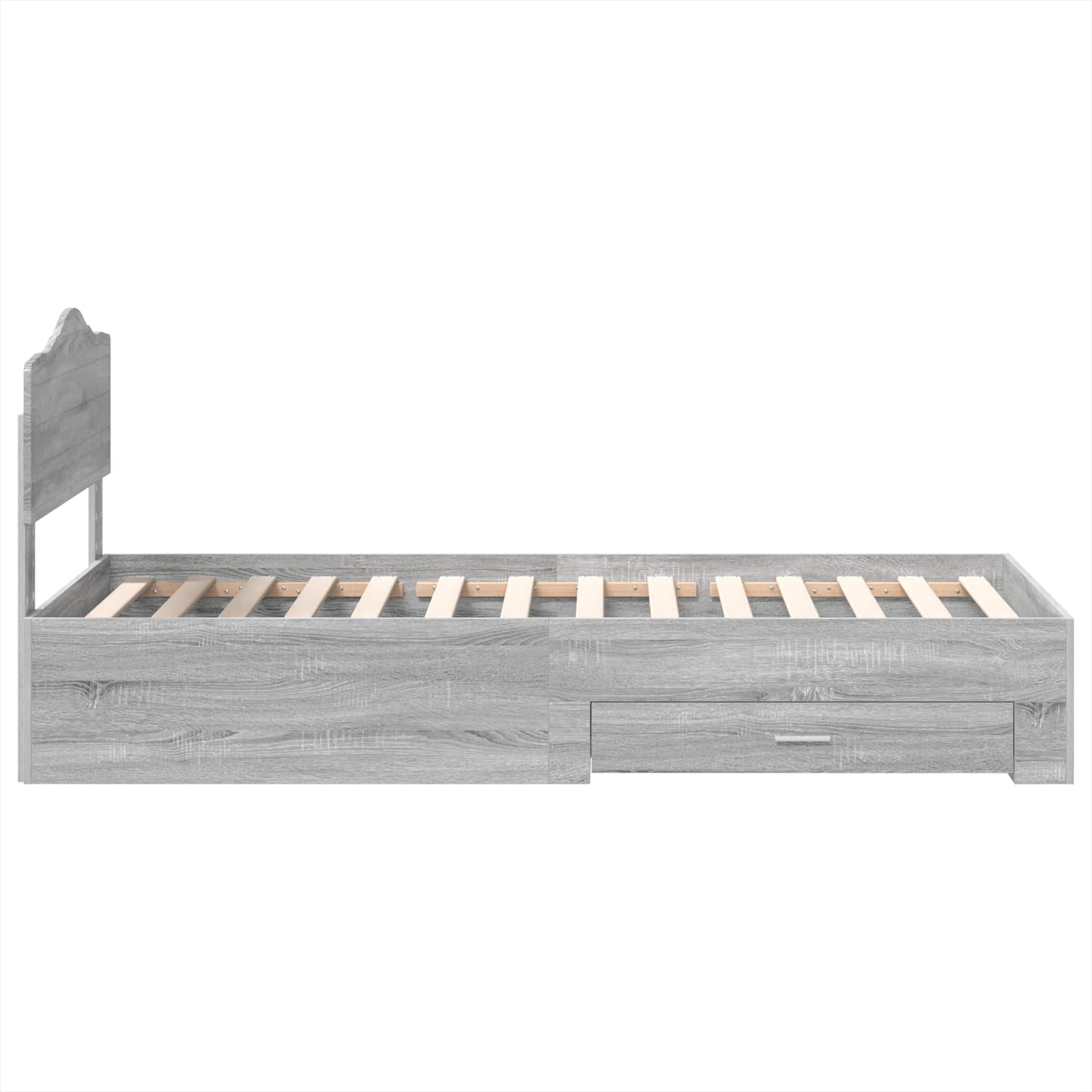 Krevetna konstrukcija Siva Sonoma 90 x 200 cm Konstruirano drvo