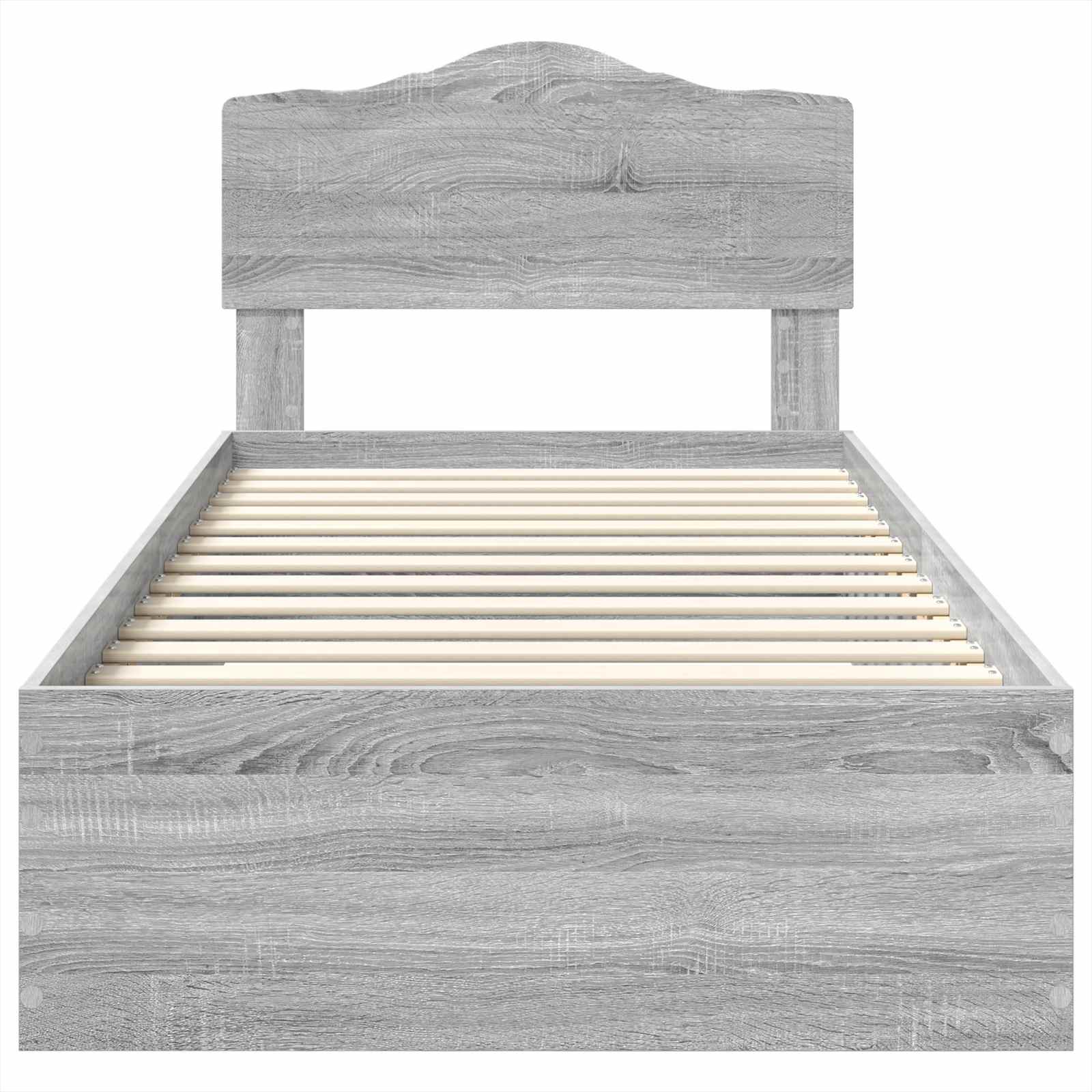 Krevetna konstrukcija Siva Sonoma 90 x 190 cm Konstruirano drvo