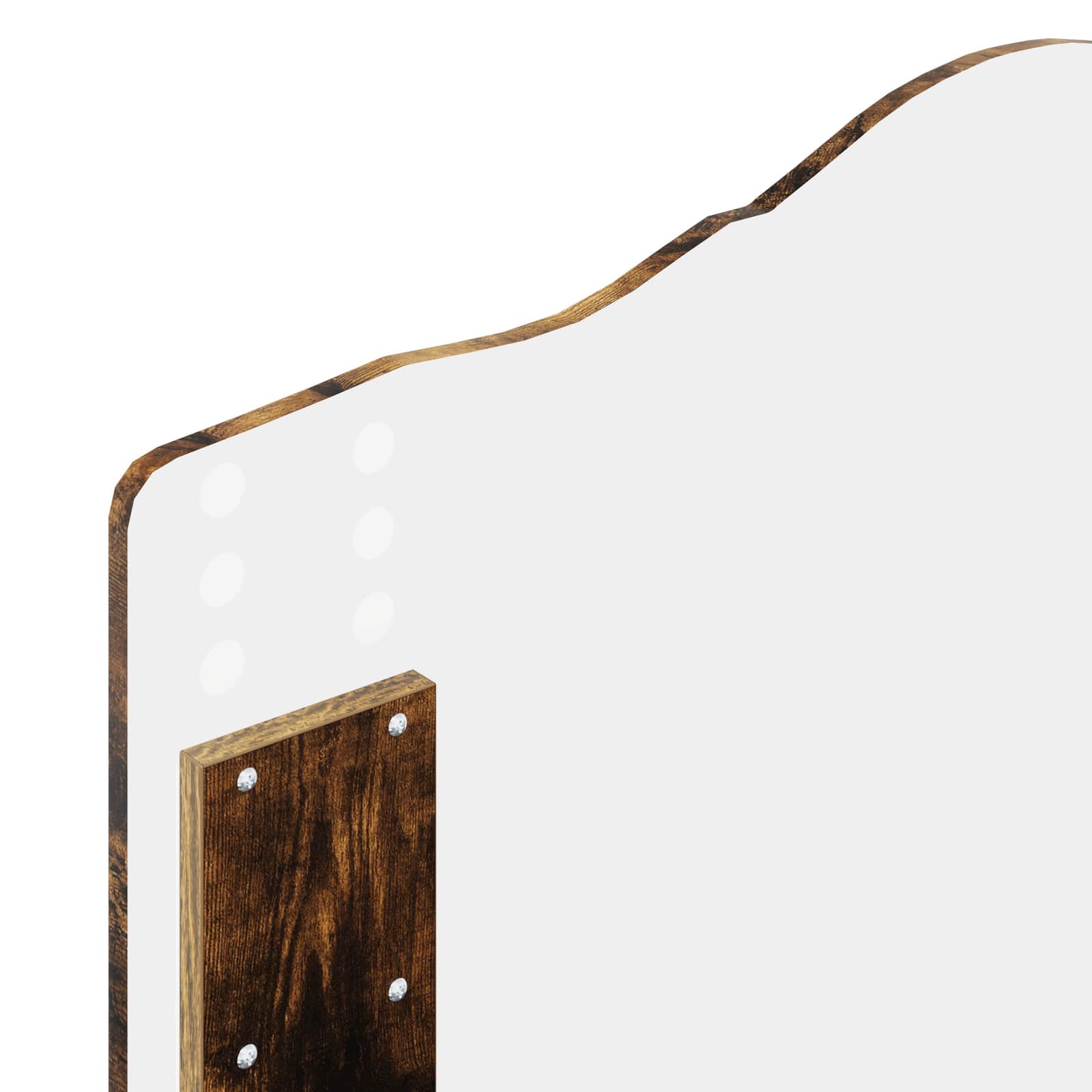 Krevetna konstrukcija s uzglavljem Dimljeni hrast 70 x 190 cm