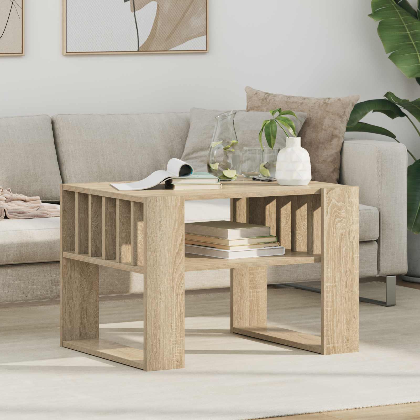 Kava Stol Sonoma hrast 66 x 49,5 x 45 cm Konstruirano drvo