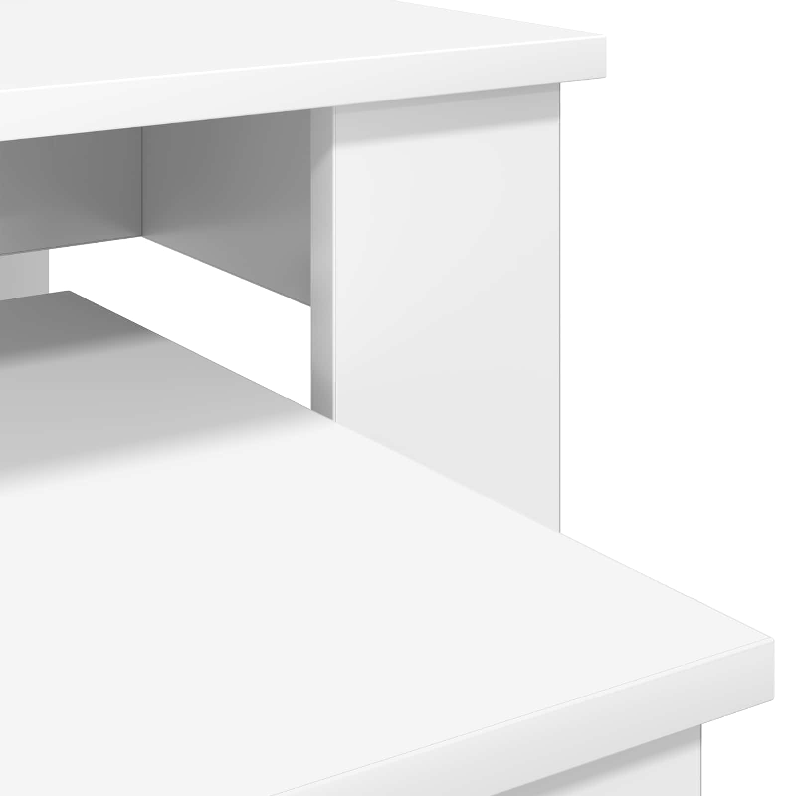 Set stolića za kavu 2 pcs Bijelo Konstruirano drvo