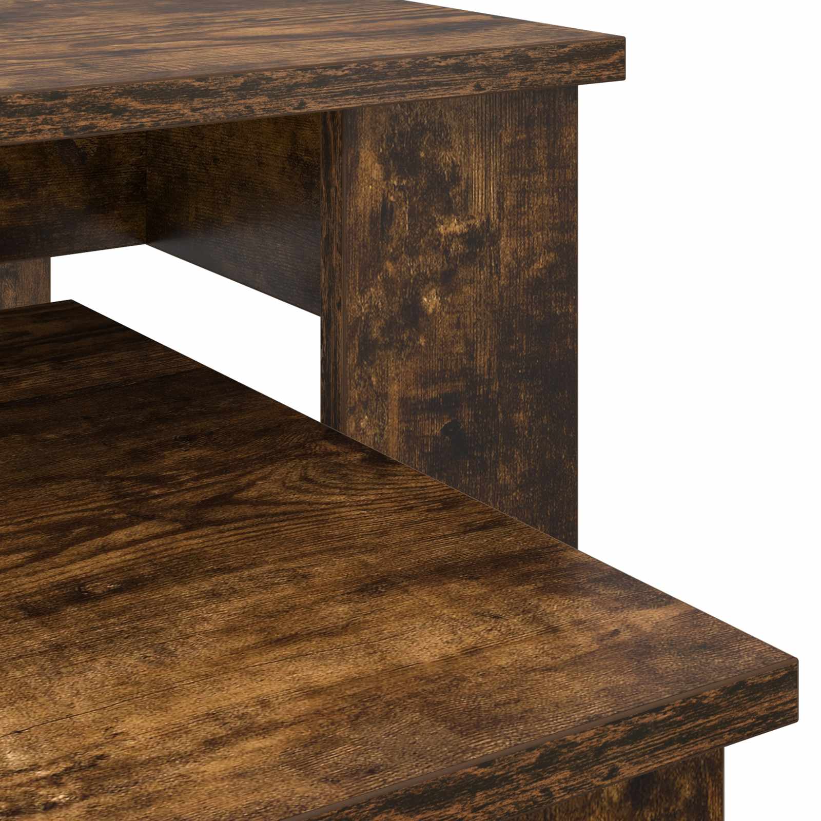 Set stolića za kavu 2 pcs Dimljeni hrast Konstruirano drvo