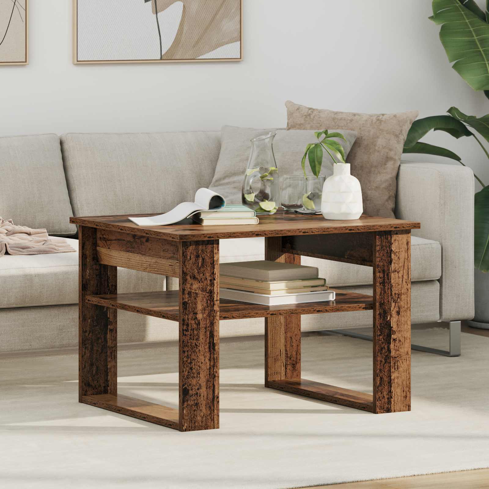 Kava Stol Staro drvo 64 x 54 x 44 cm Konstruirano drvo