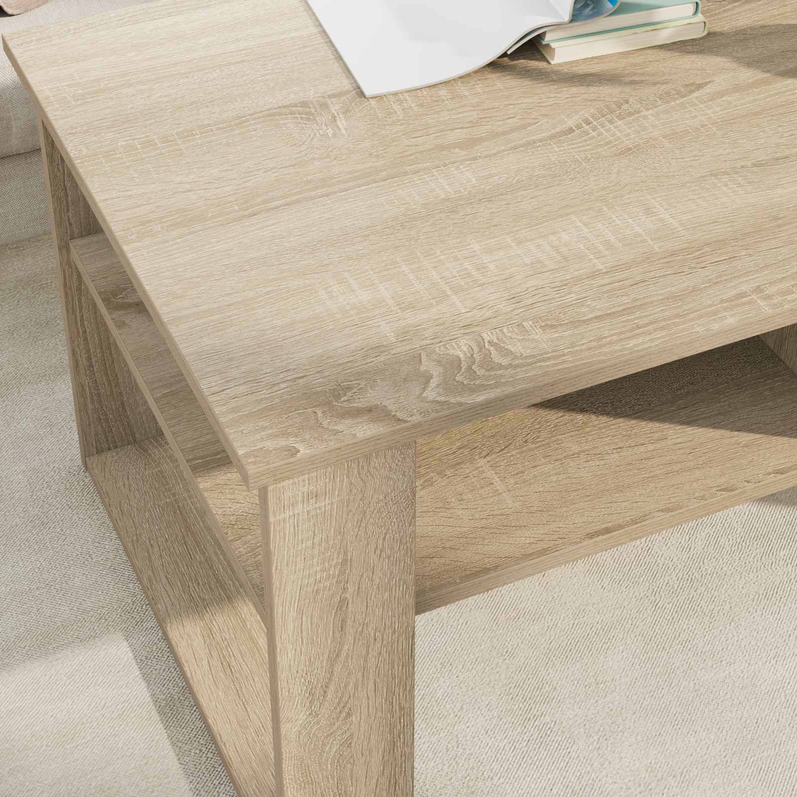 Kava Stol Sonoma hrast 96 x 54 x 44 cm Konstruirano drvo
