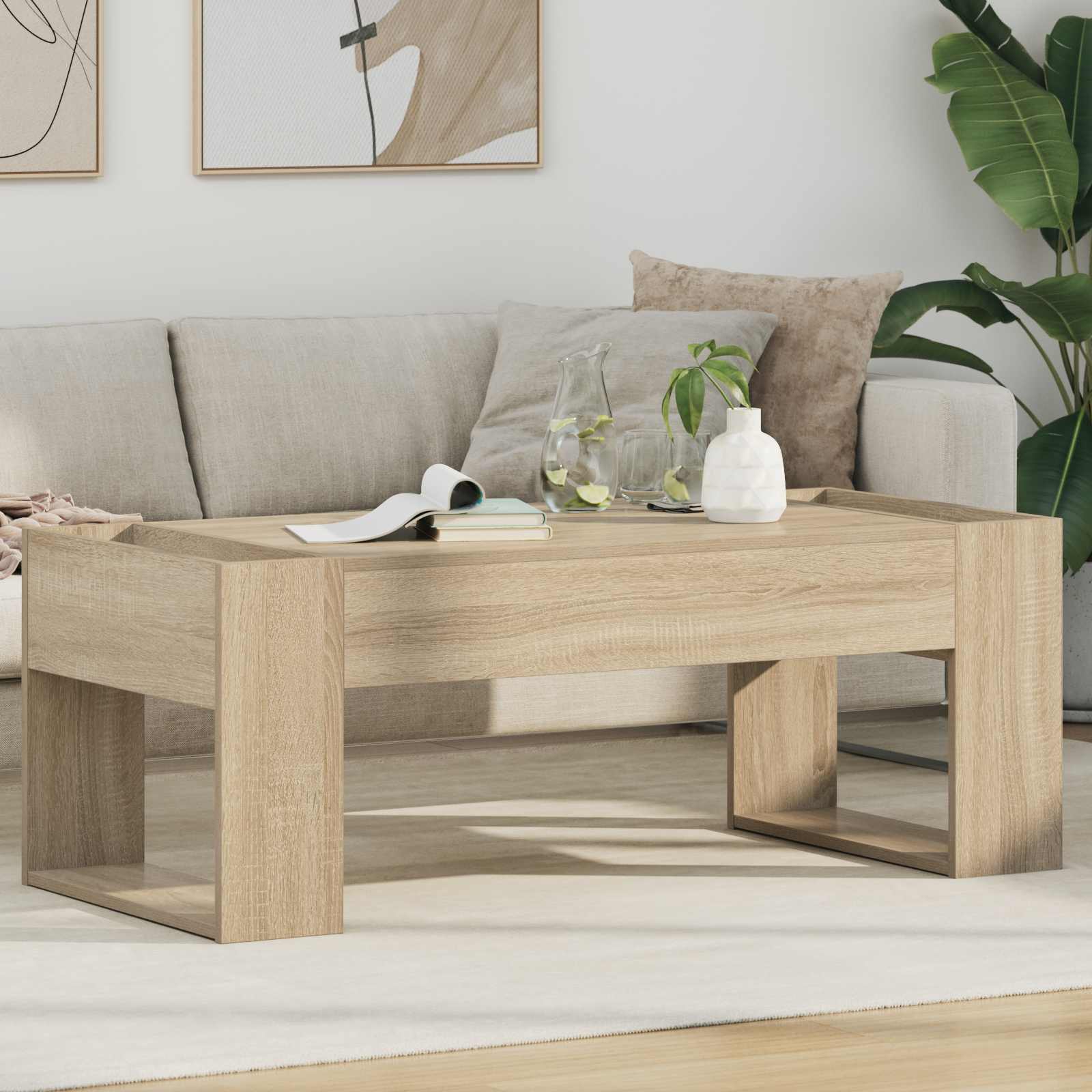 Kava Stol Sonoma hrast 110 x 50 x 41 cm Konstruirano drvo