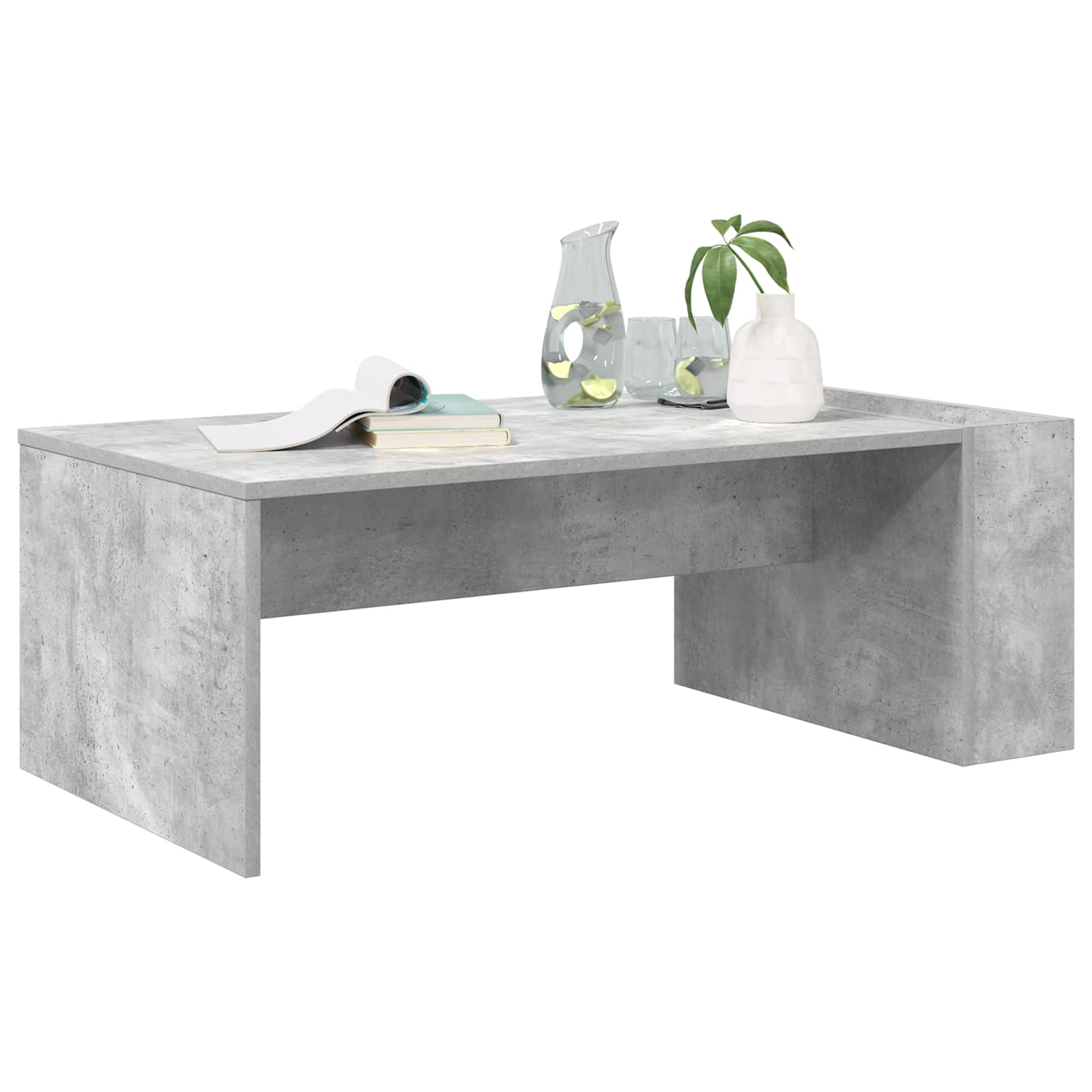 Kava Stol Betonski sivi 95 x 50 x 34 cm Konstruirano drvo