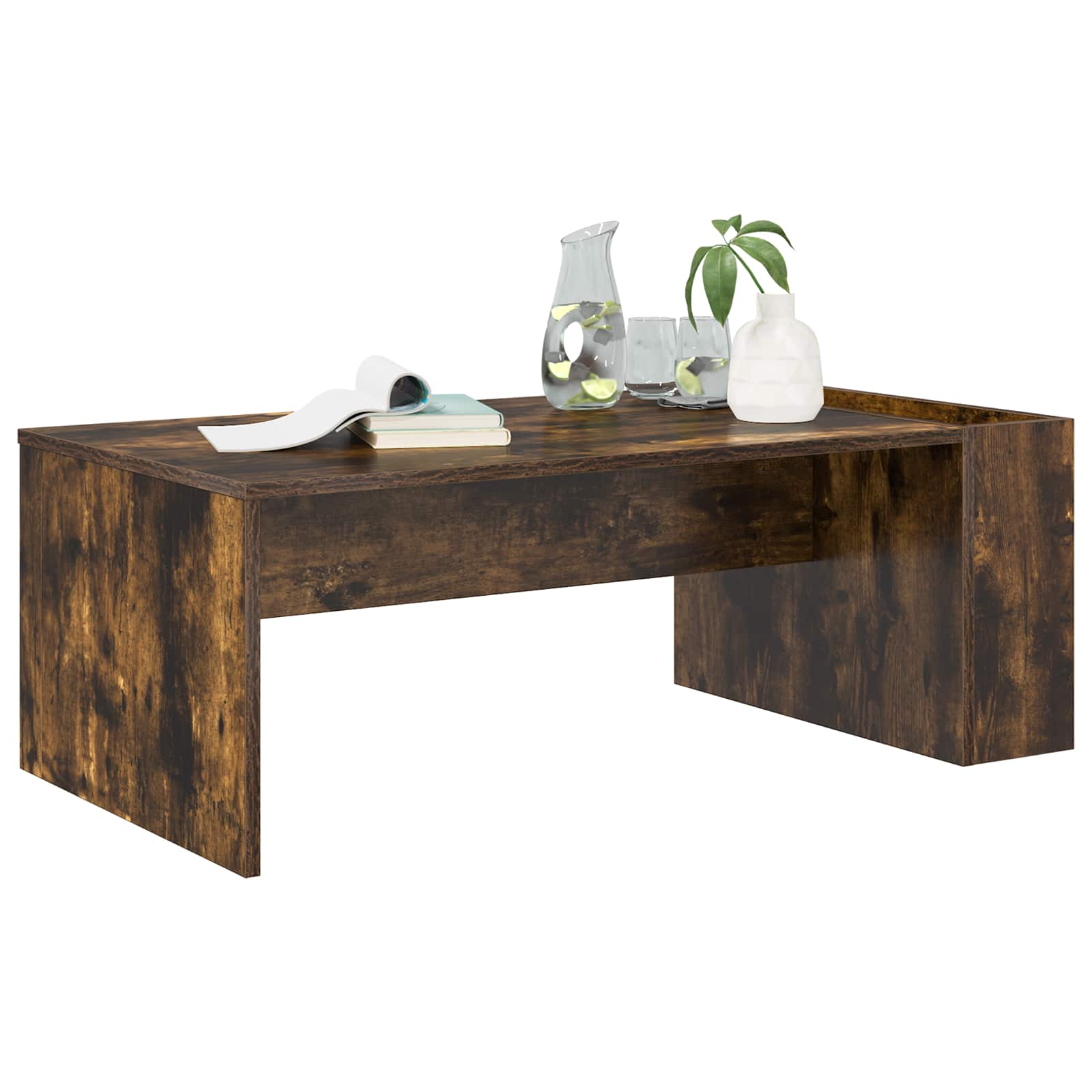 Kava Stol Dimljeni hrast 95 x 50 x 34 cm Konstruirano drvo