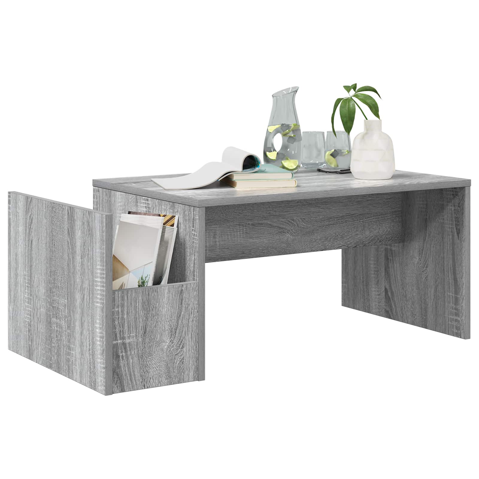Kava Stol Siva Sonoma 90 x 45 x 35 cm Konstruirano drvo