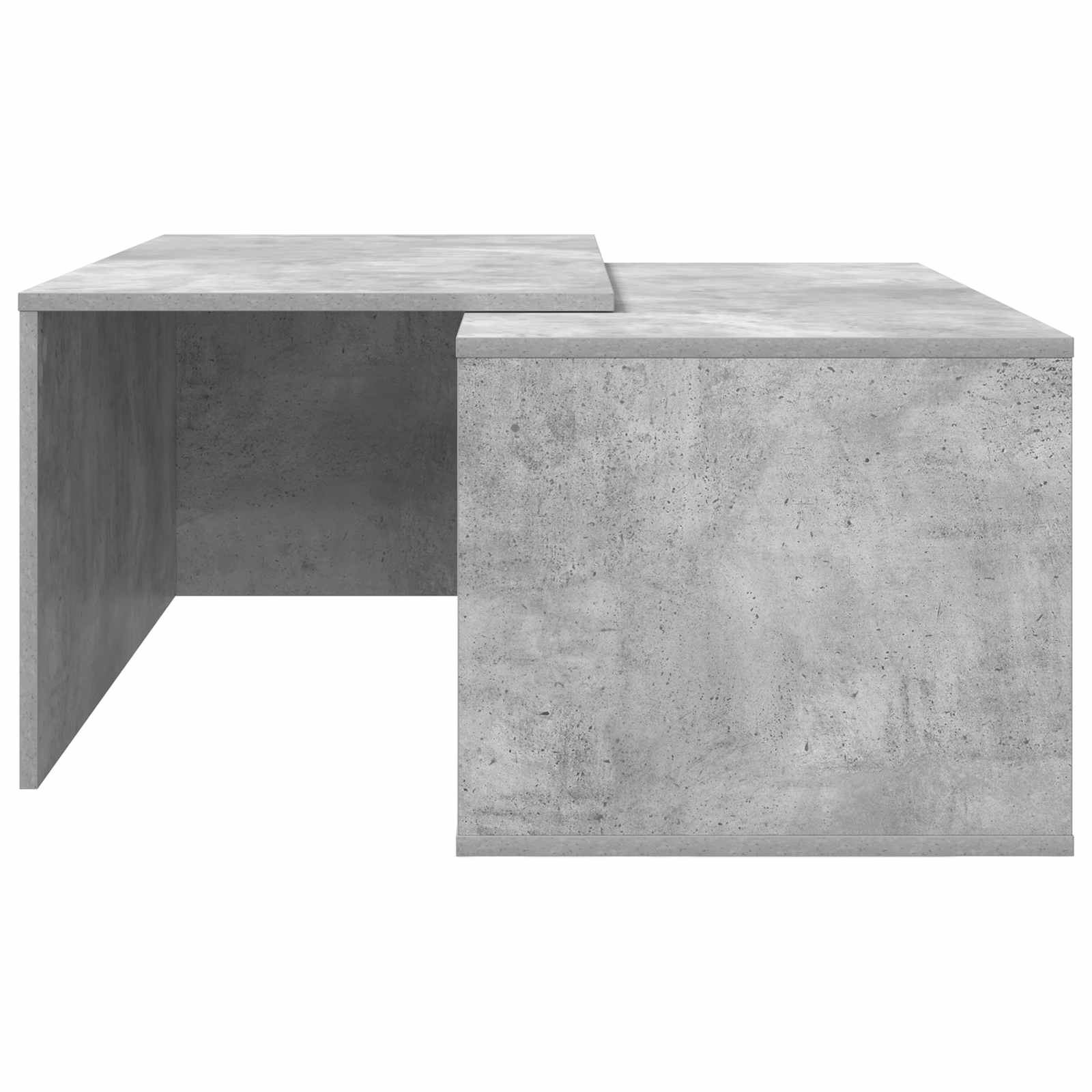 Set stolića za kavu 2 pcs Betonski sivi Konstruirano drvo