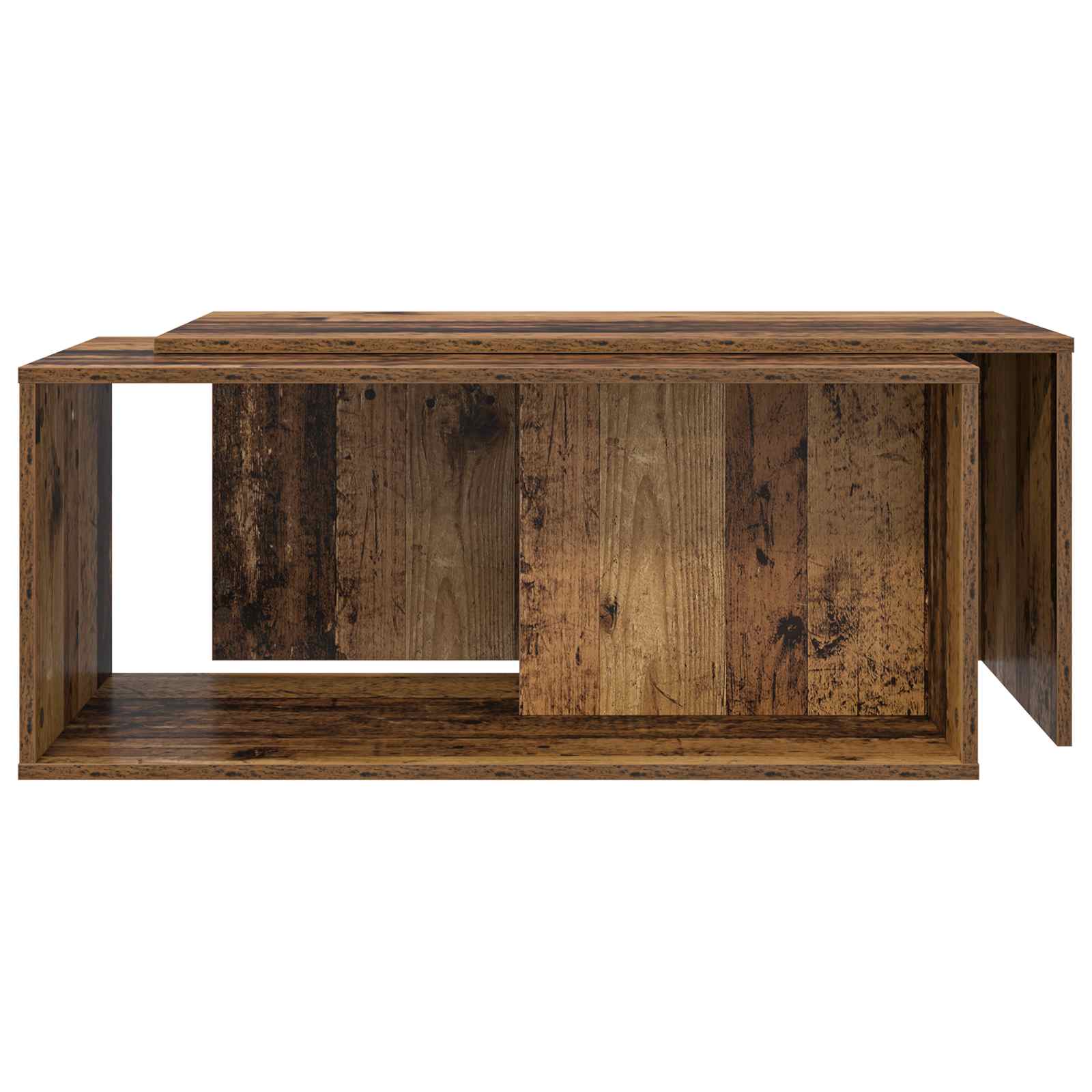Set stolića za kavu 2 pcs Staro drvo Konstruirano drvo