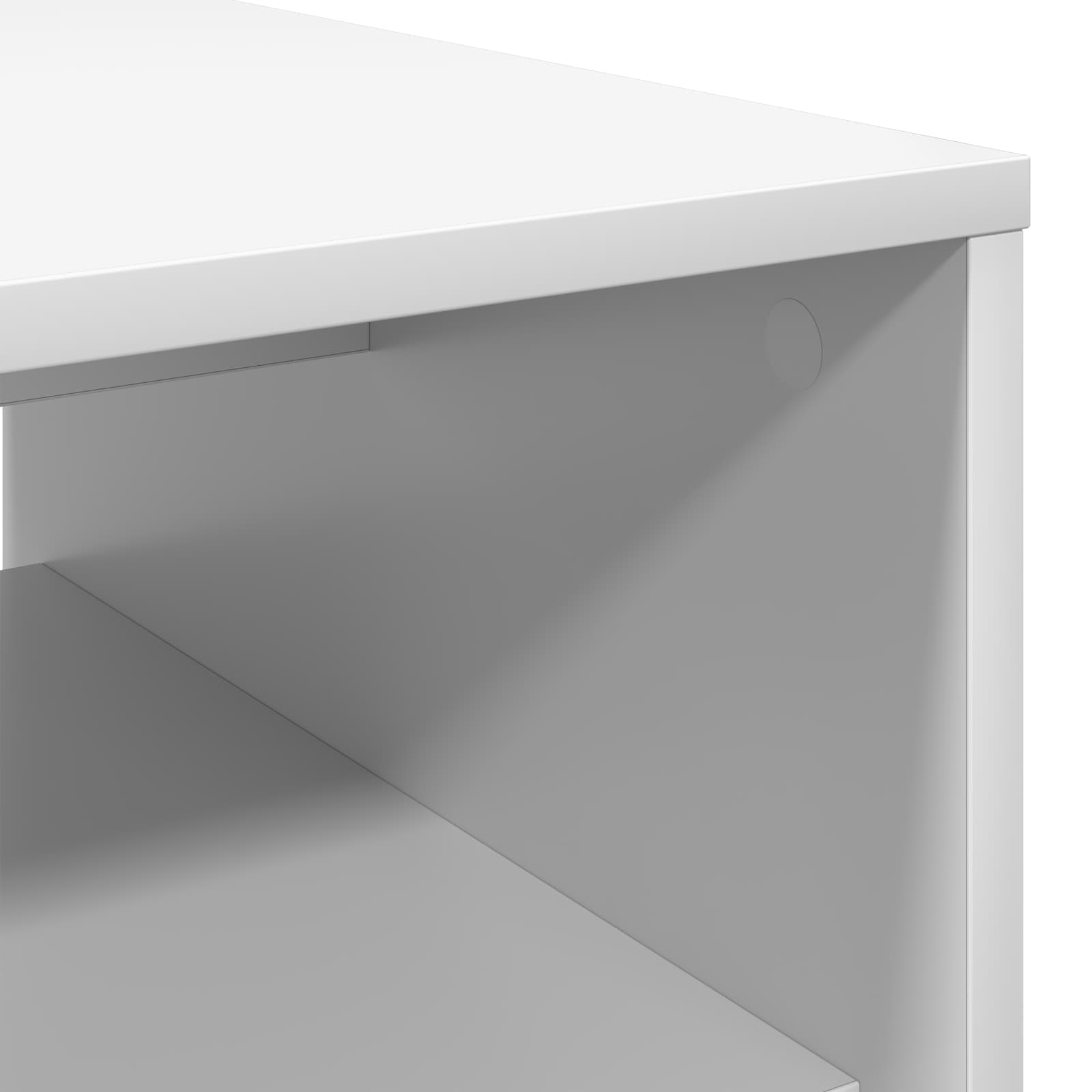 Kava Stol Bijelo 80 x 50 x 40 cm Konstruirano drvo