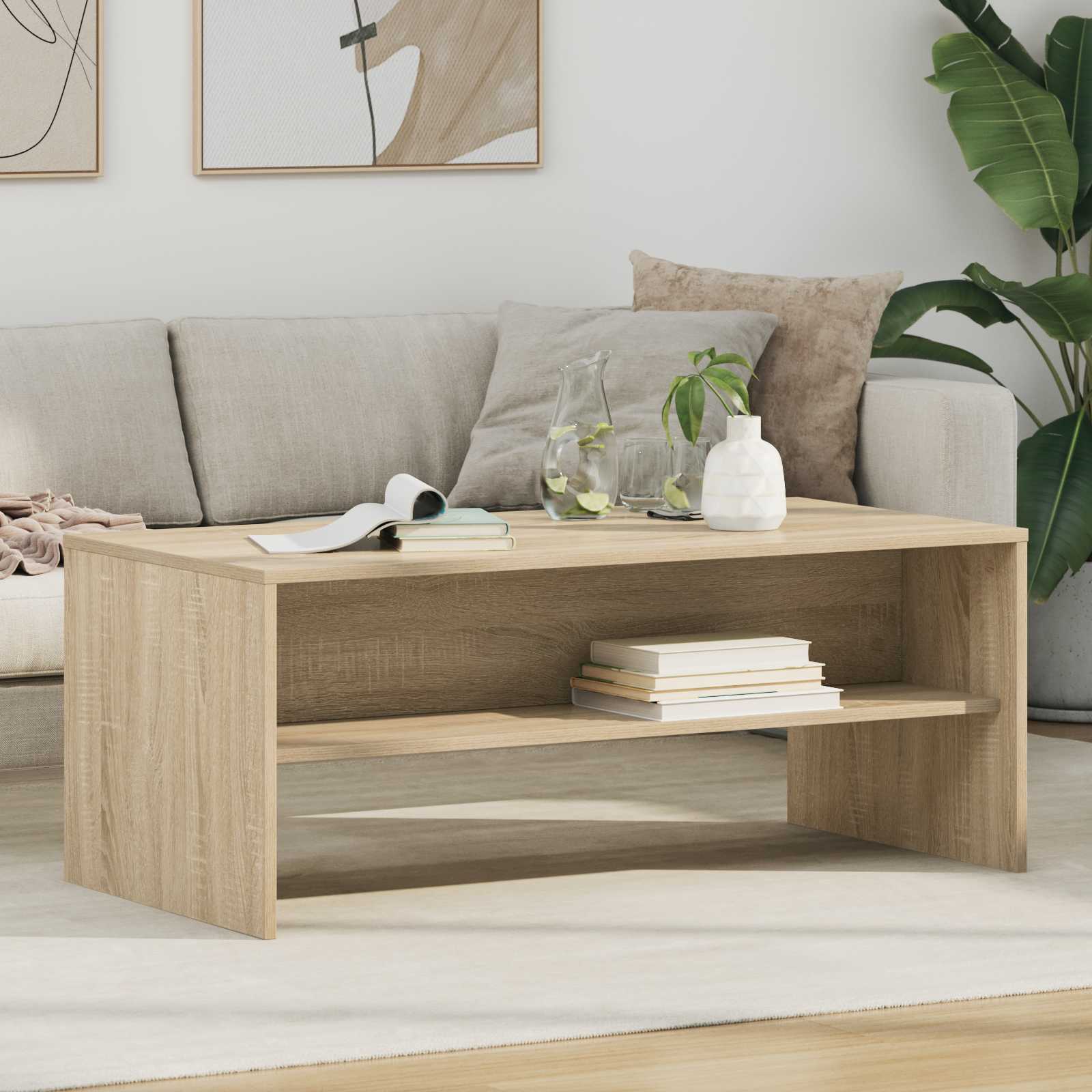 Kava Stol Sonoma hrast 100 x 50 x 40 cm Konstruirano drvo