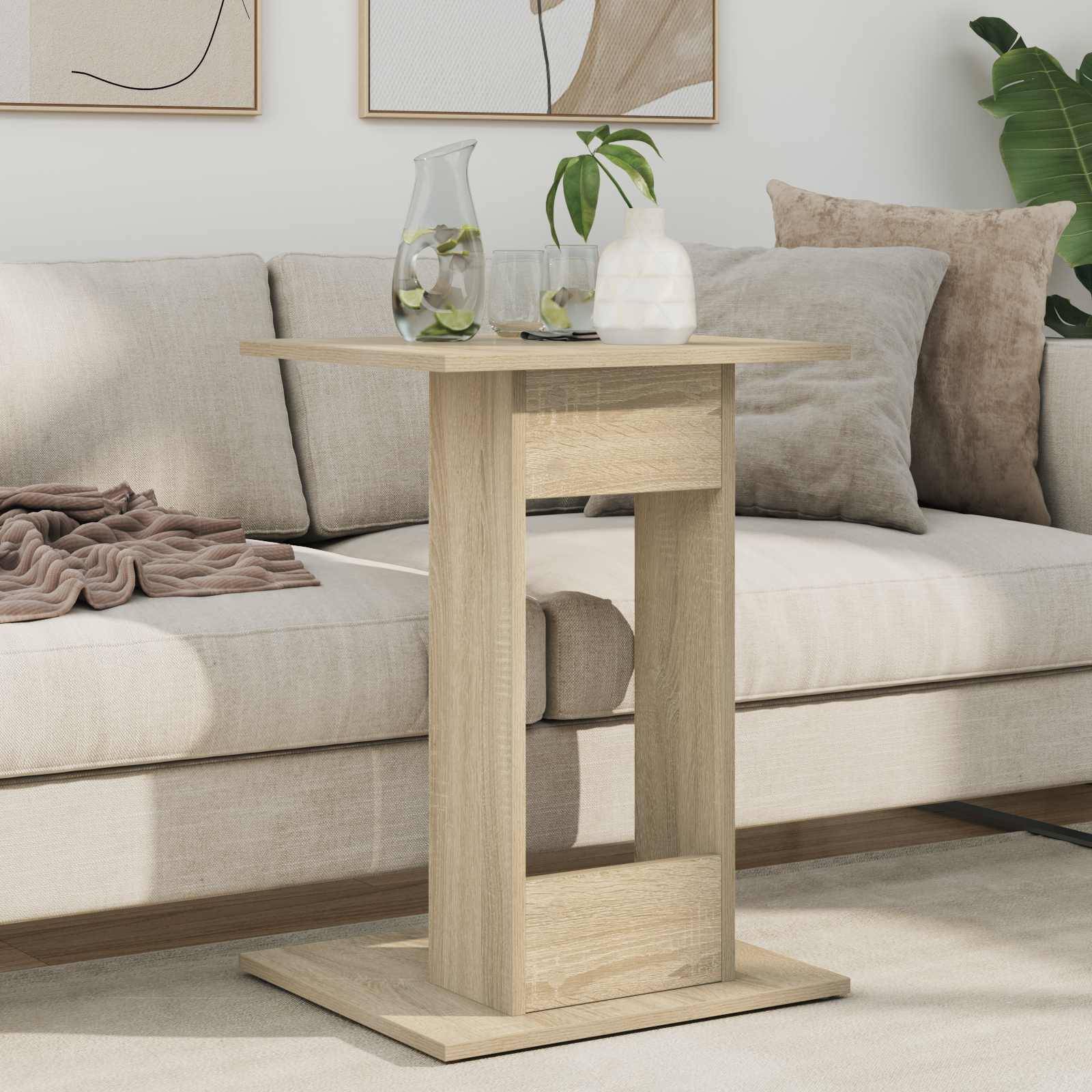 Bocni stol Sonoma hrast 45 x 40 x 62,5 cm Konstruirano drvo