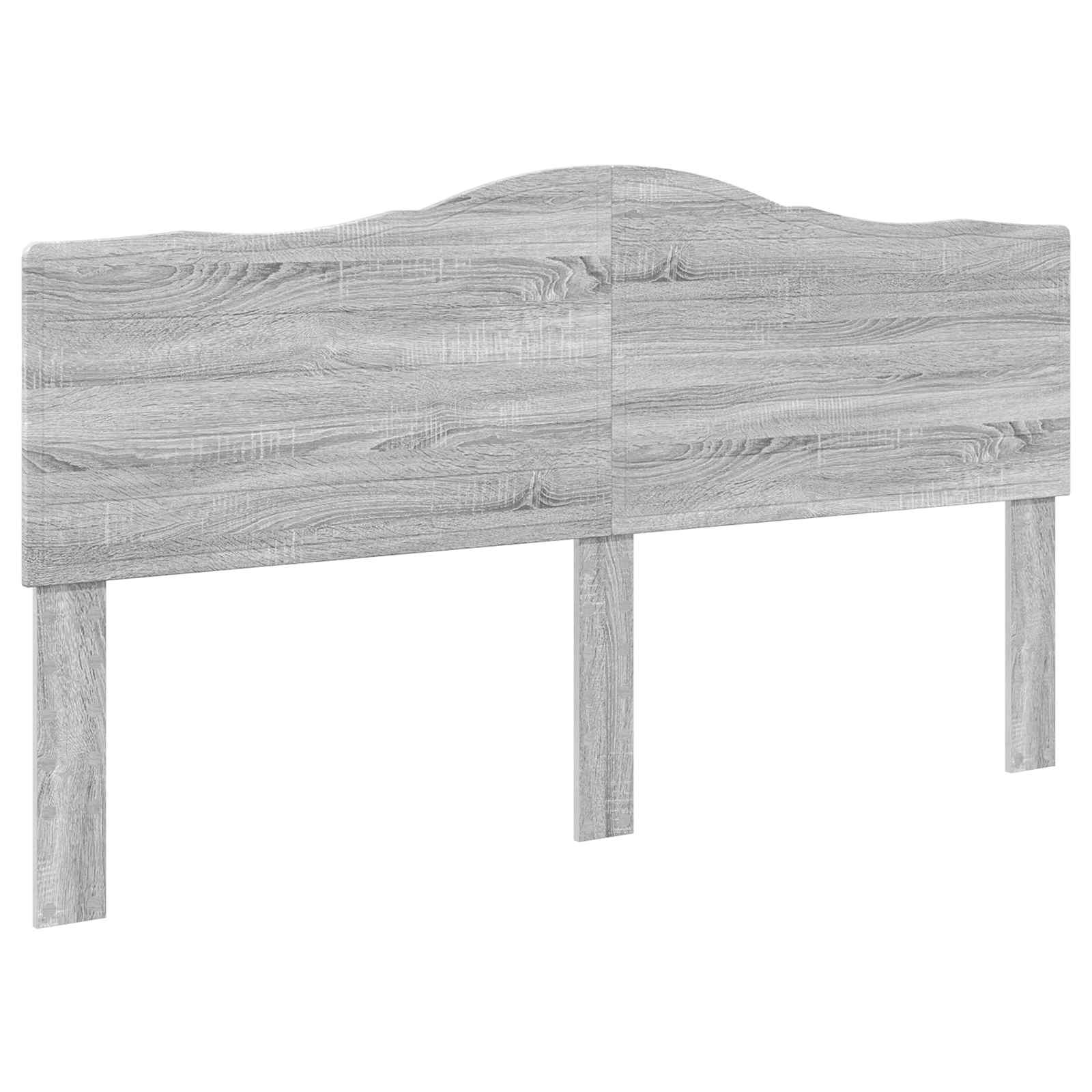 Krevetna konstrukcija s uzglavljem Siva Sonoma 200 x 200 cm
