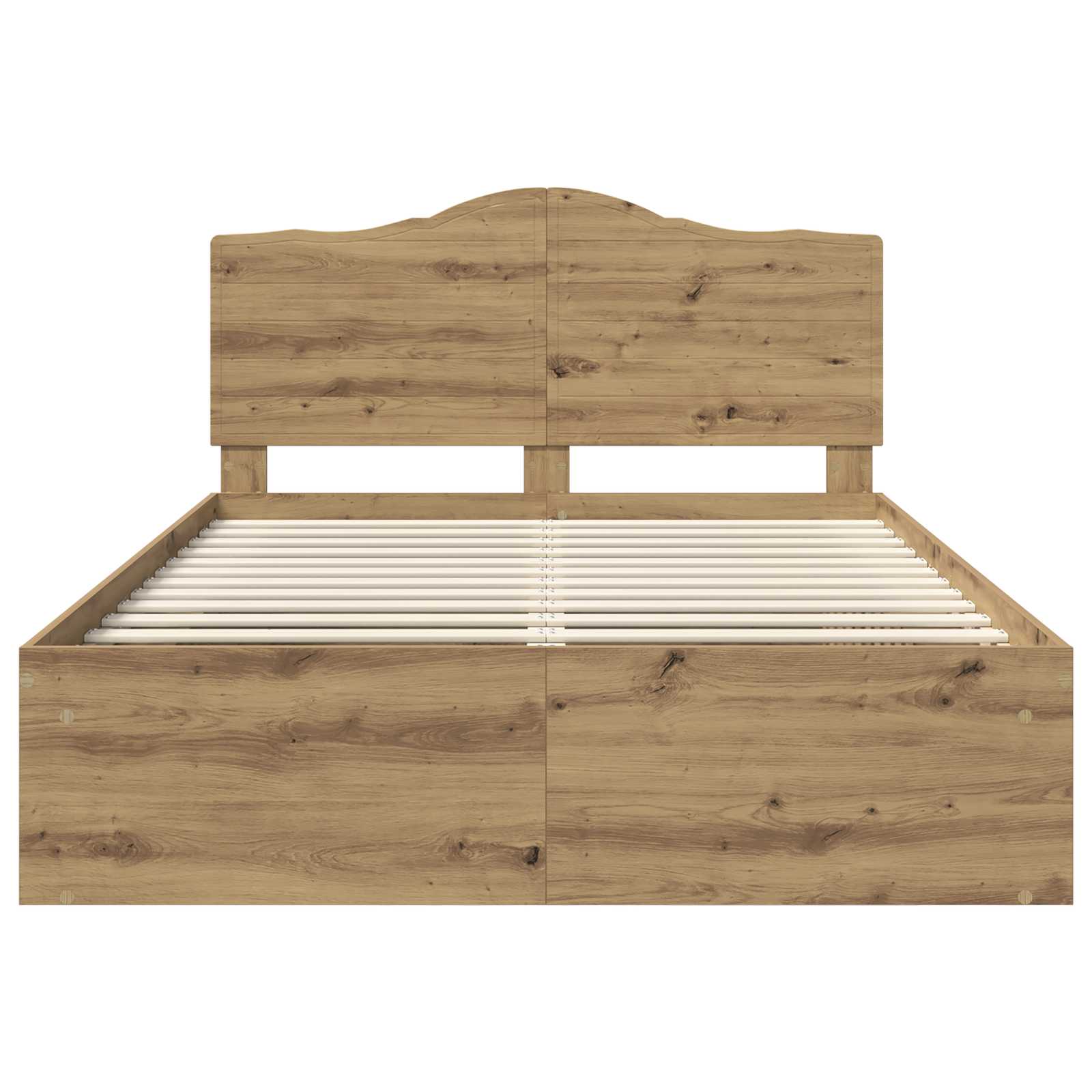 Krevetna konstrukcija Umjetnička hrastovina 140 x 190 cm