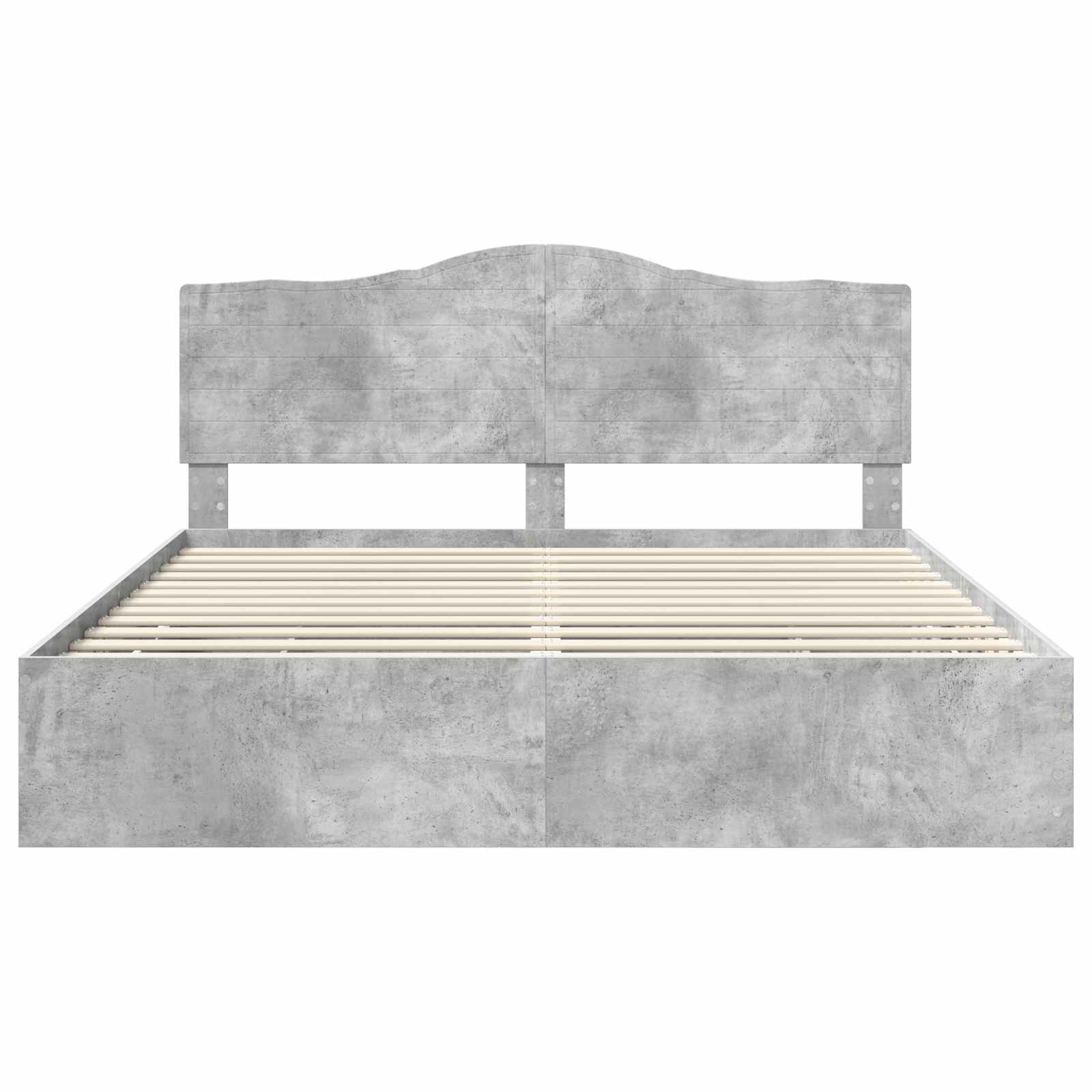 Krevetna konstrukcija s ladicama Betonsko Siva 200 x 200 cm