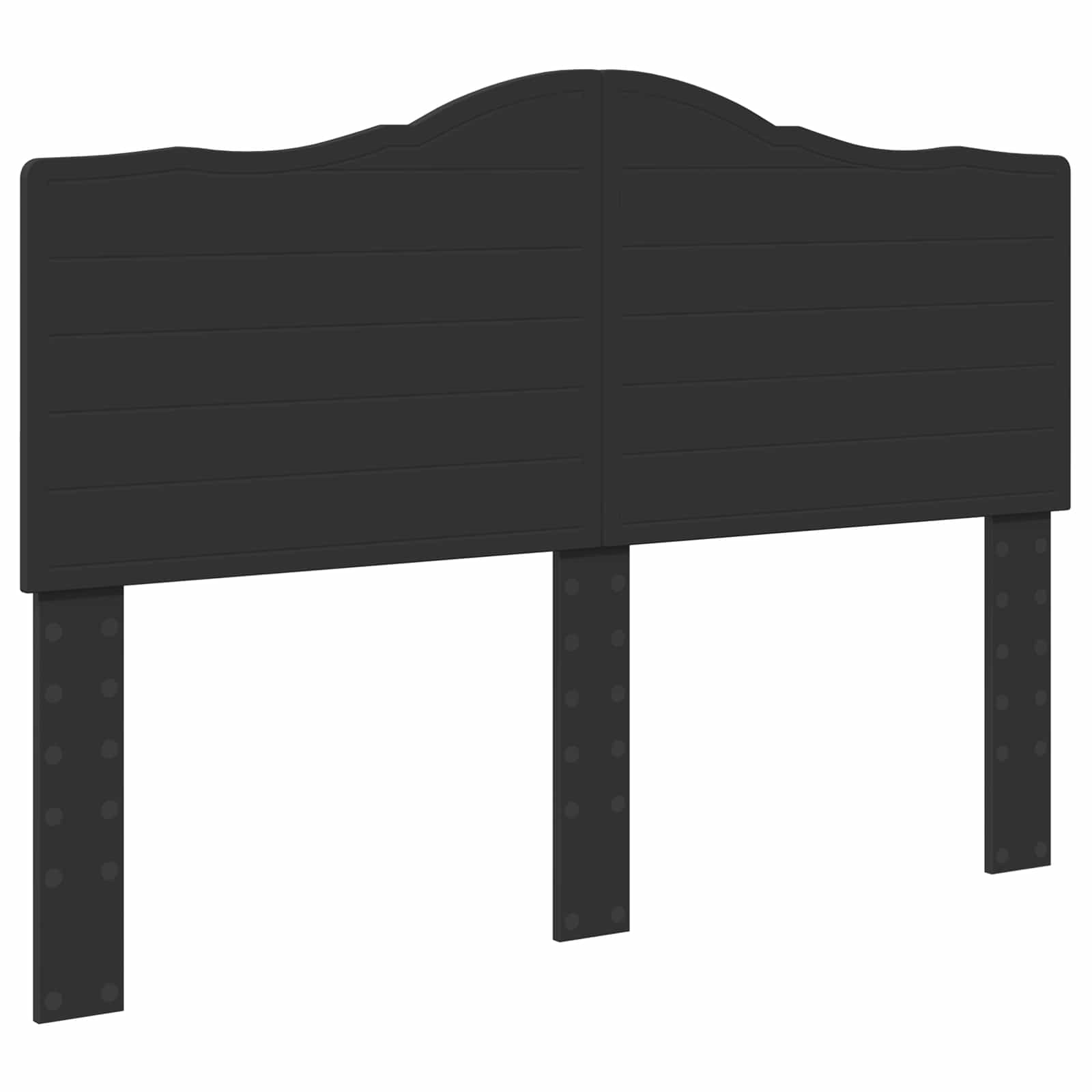Krevetna konstrukcija Crna 150 x 200 cm Inženjersko Drvo