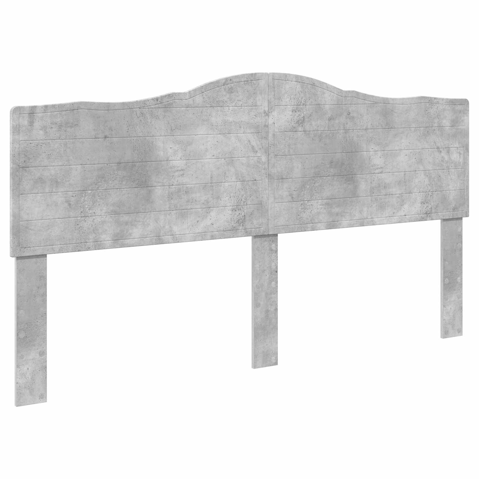 Krevet s od storage s uzglavljem Betonski sivi 200 x 200 cm