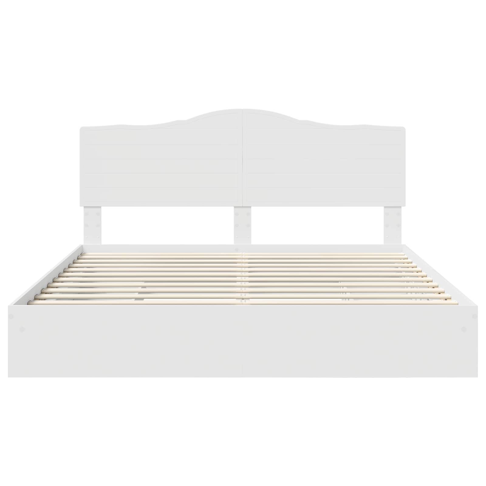 Krevet s od storage Bijelo 180 x 200 cm Konstruirano drvo