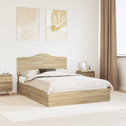 Krevet s od storage Sonoma hrast 160 x 200 cm Konstruirano drvo