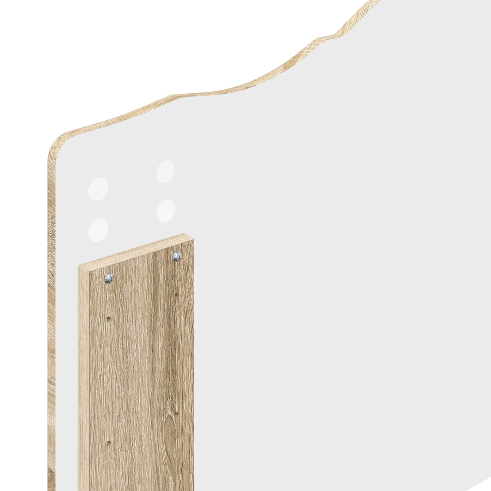 Krevet s od storage Sonoma hrast 100 x 200 cm Konstruirano drvo