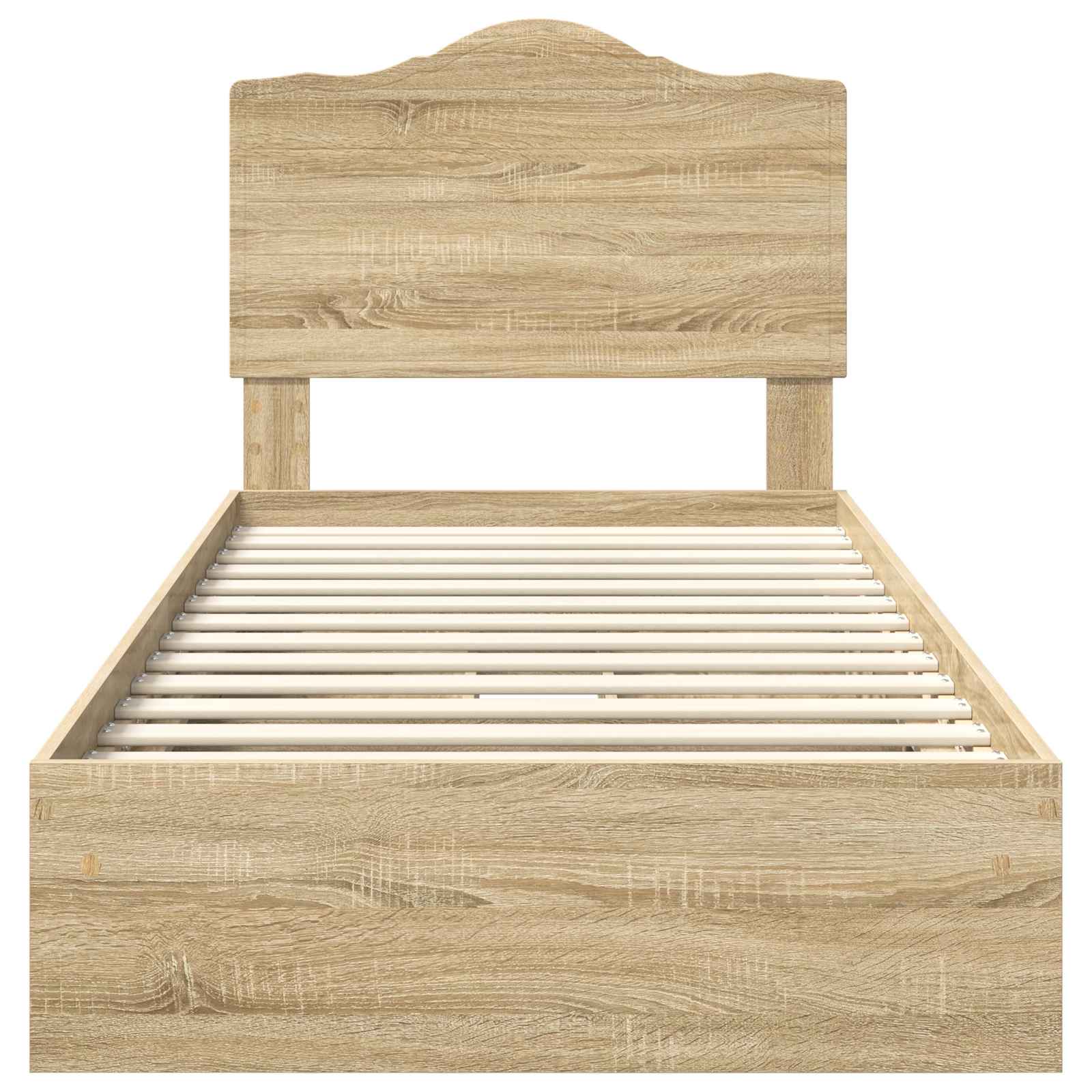 Krevet s od storage Sonoma hrast 100 x 200 cm Konstruirano drvo