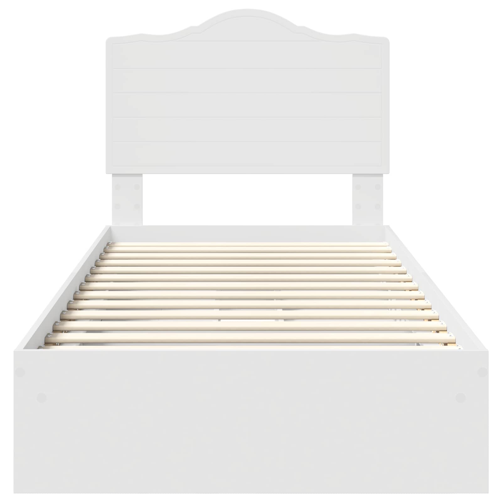 Krevet s od storage Bijelo 90 x 200 cm Konstruirano drvo