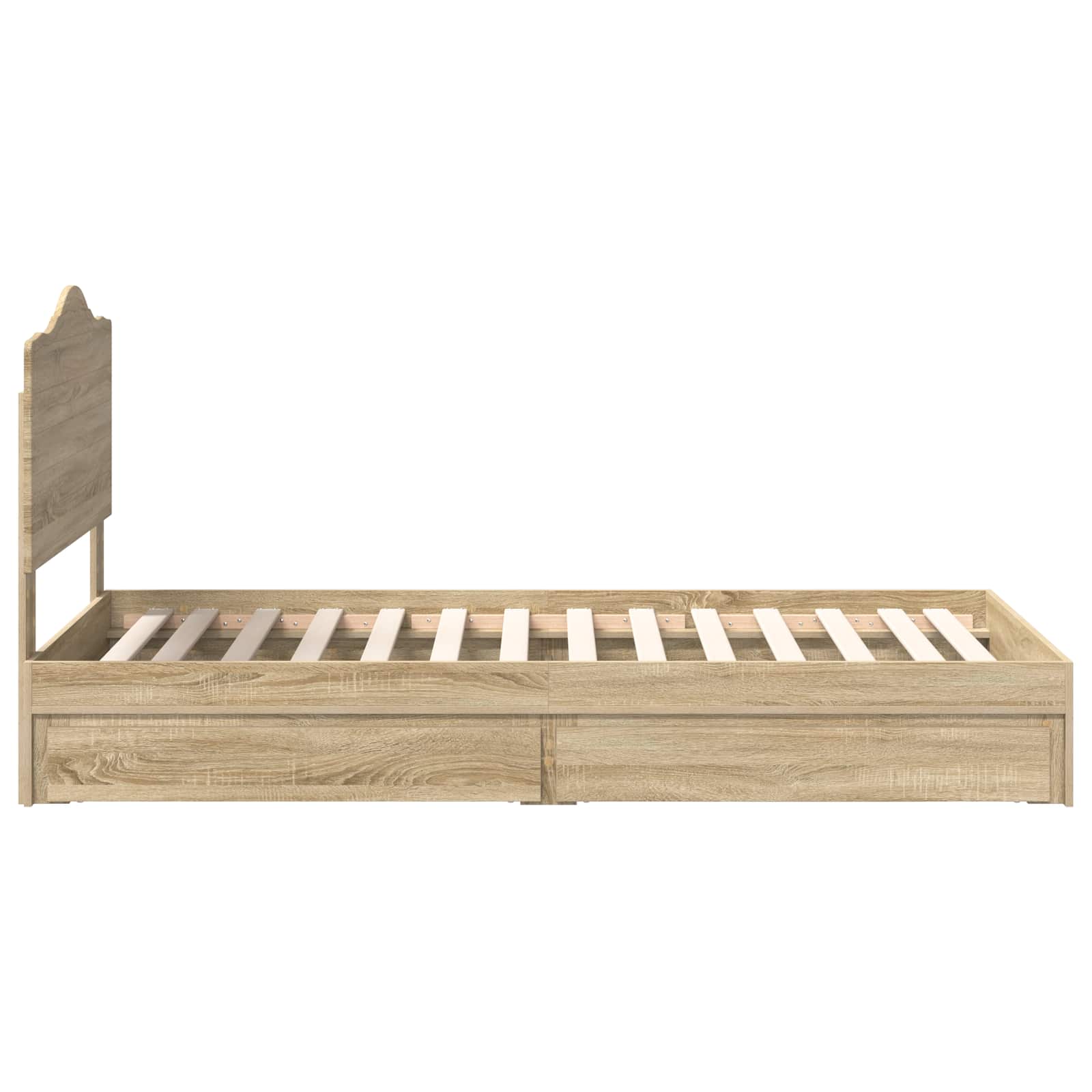 Krevet s od storage Sonoma hrast 70 x 190 cm Konstruirano drvo