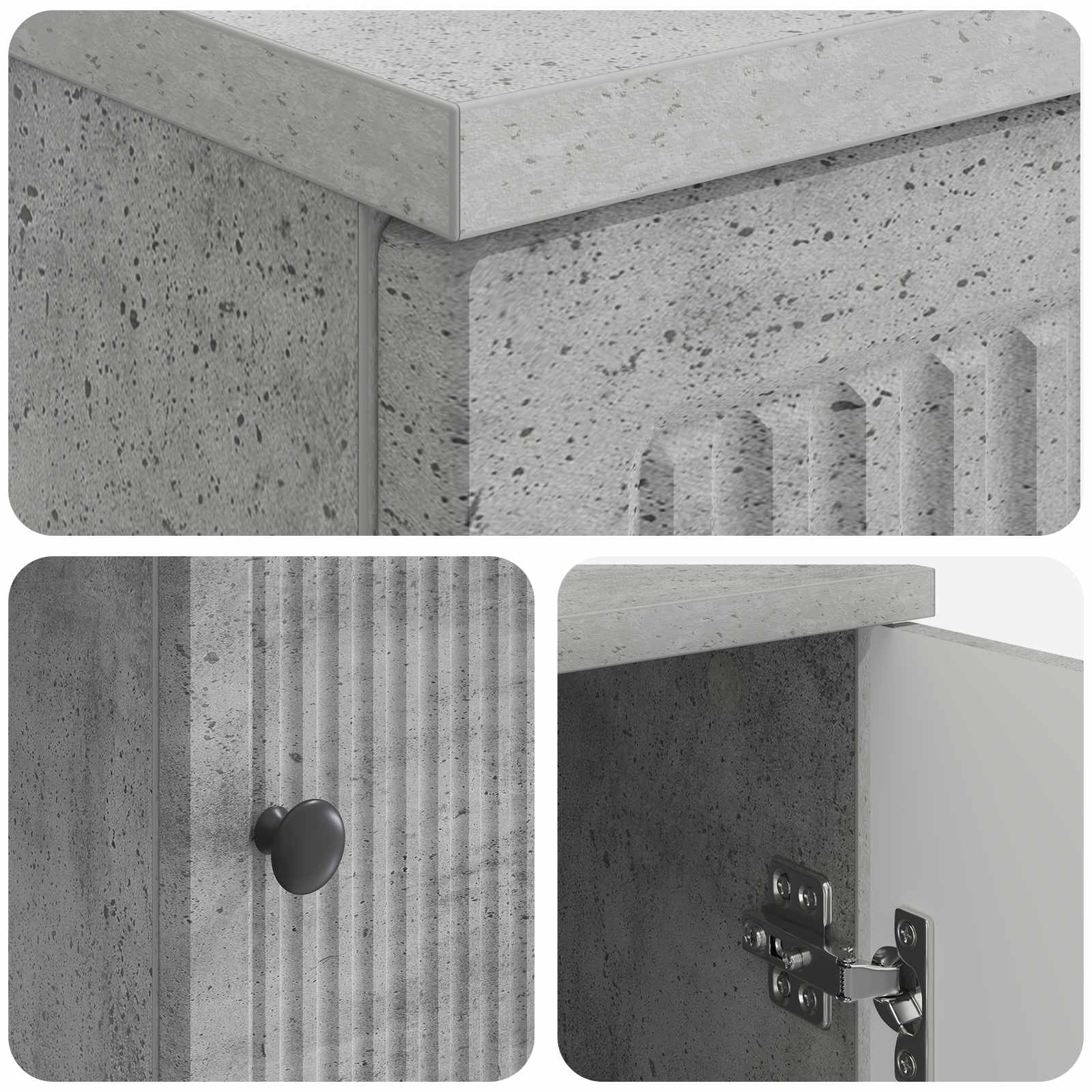 Stol Betonska siva Konstruirano drvo 142,5 x 50 x 75 cm