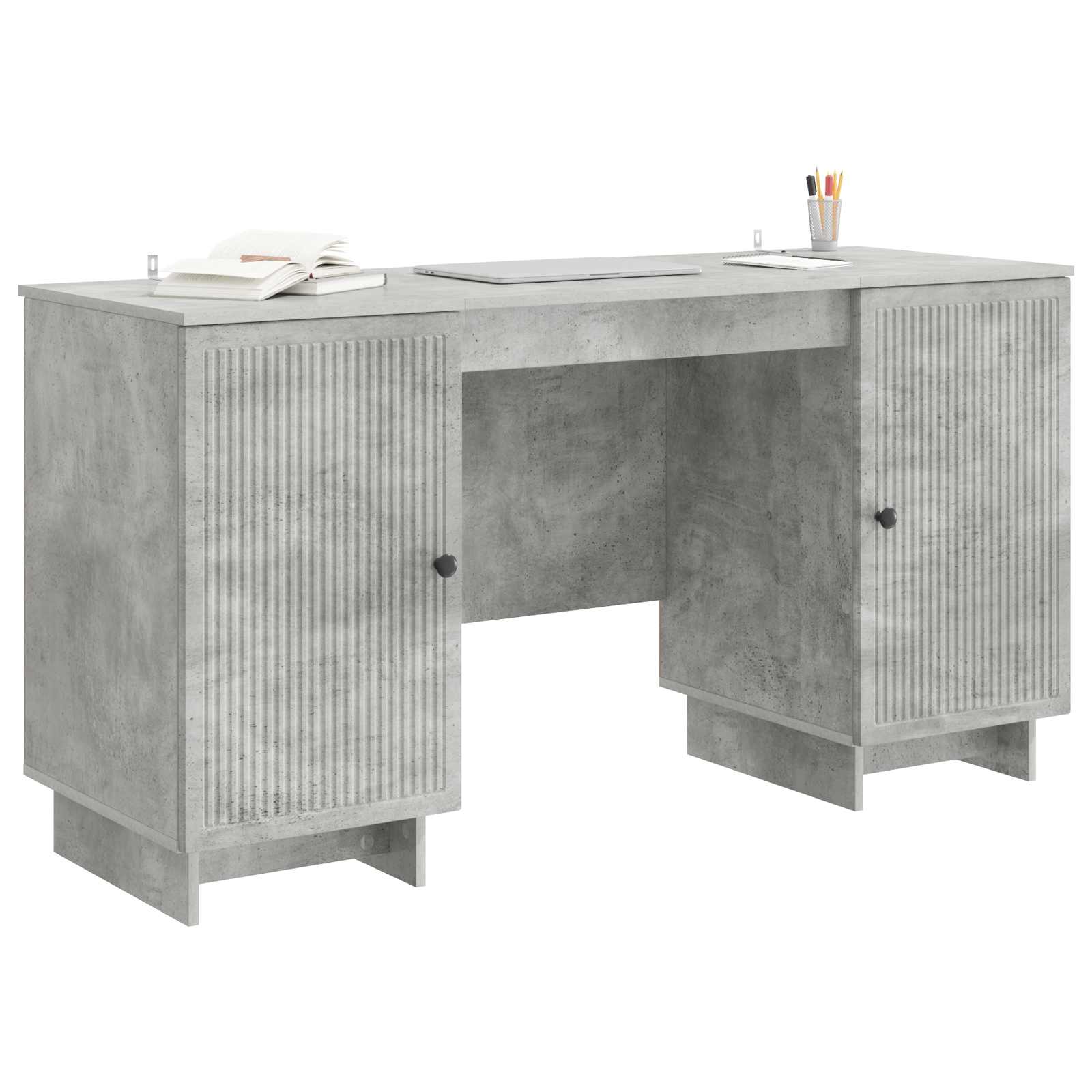 Stol Betonska siva Konstruirano drvo 142,5 x 50 x 75 cm