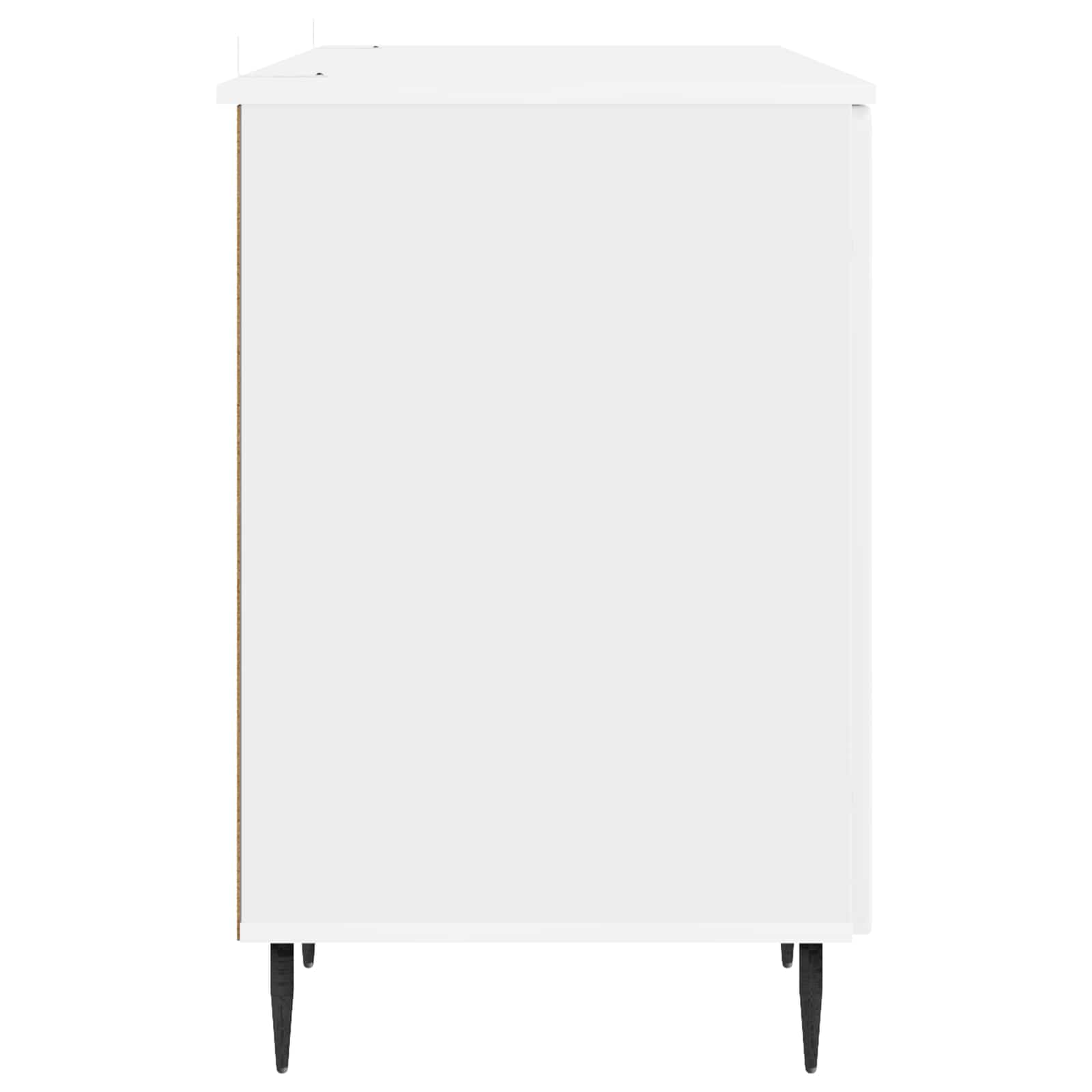 Stol Bijela visokog sjaja 142,5 x 50 x 75 cm Konstruirano drvo