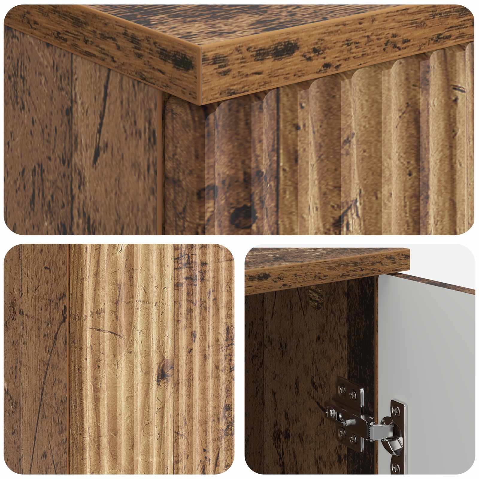 Stol s policom Staro drvo 142,5 x 50 x 75 cm Konstruirano drvo