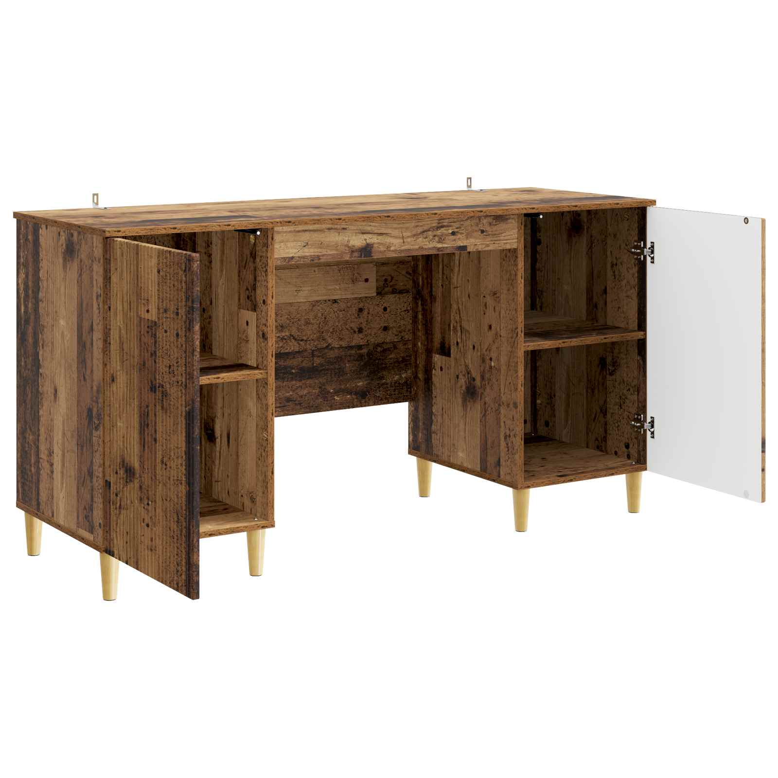 Stol s policom Staro drvo 142,5 x 50 x 75 cm Konstruirano drvo