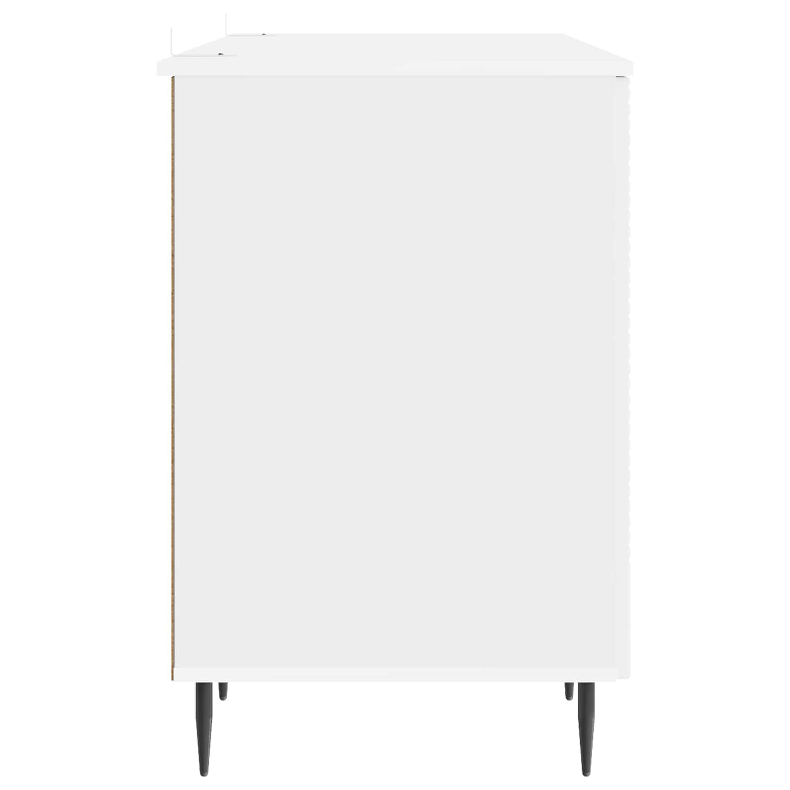 Stol Bijela visokog sjaja 142,5 x 50 x 75 cm Konstruirano drvo