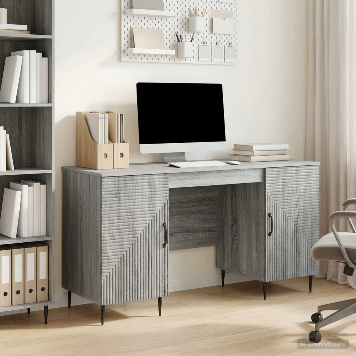 Stol Siva sonoma 142,5 x 50 x 75 cm Konstruirano drvo