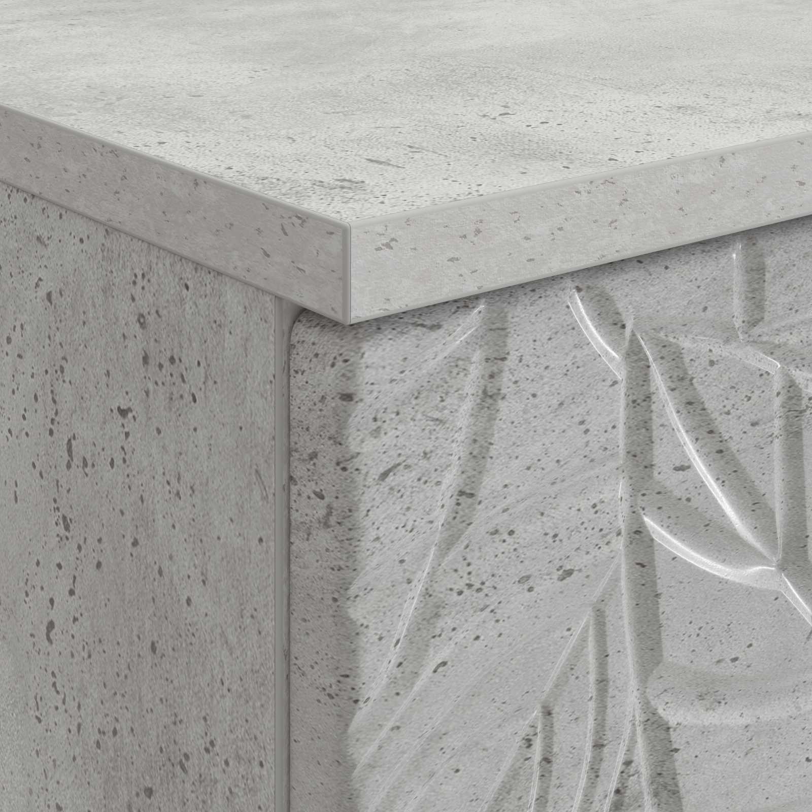 Stol Betonska siva Konstruirano drvo 142,5 x 50 x 75 cm