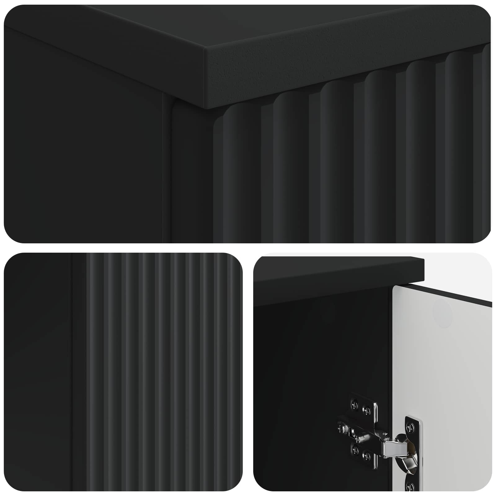 Stol s policom Crna 142,5 x 50 x 75 cm Konstruirano drvo