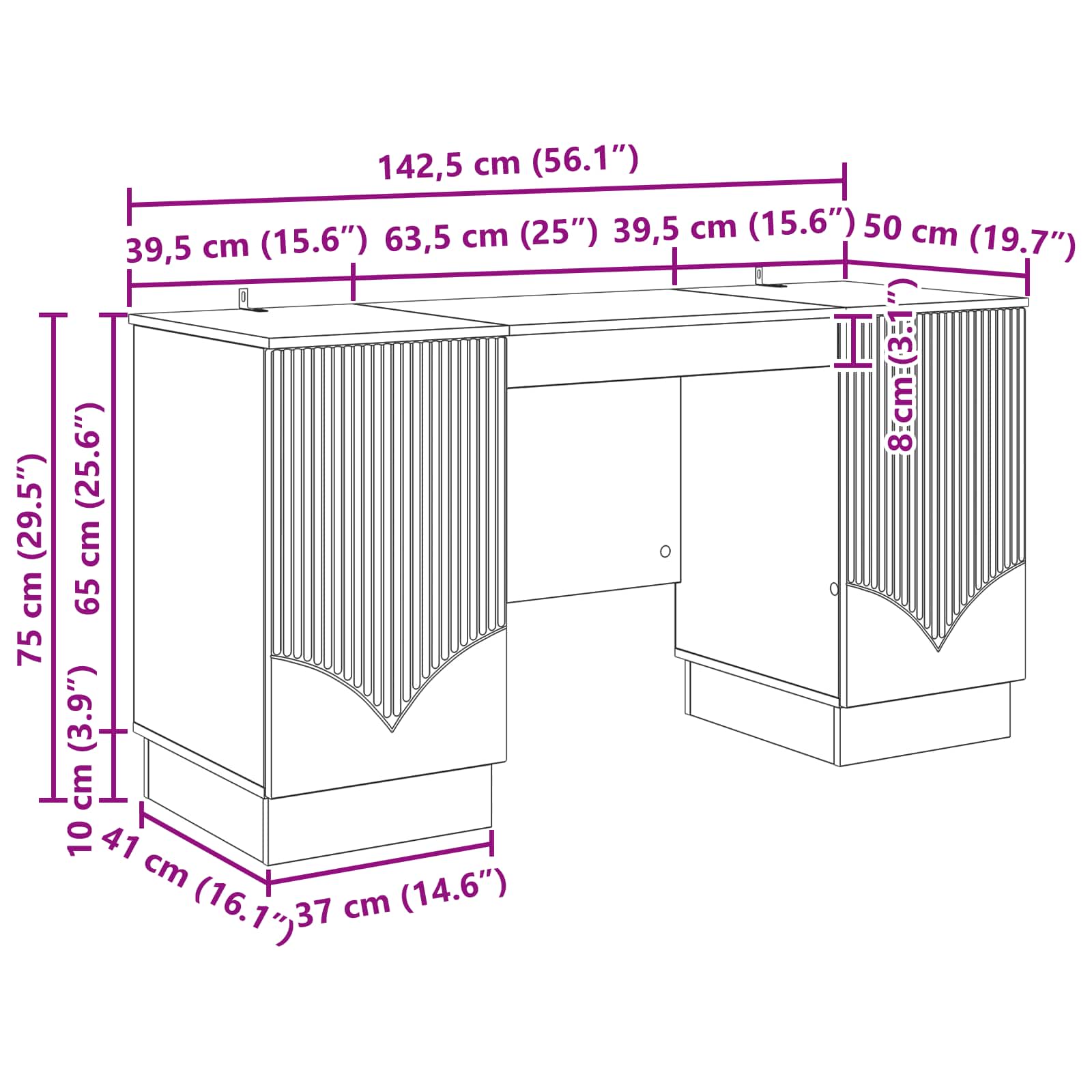 Stol Hrast sonoma 142,5 x 50 x 75 cm Konstruirano drvo