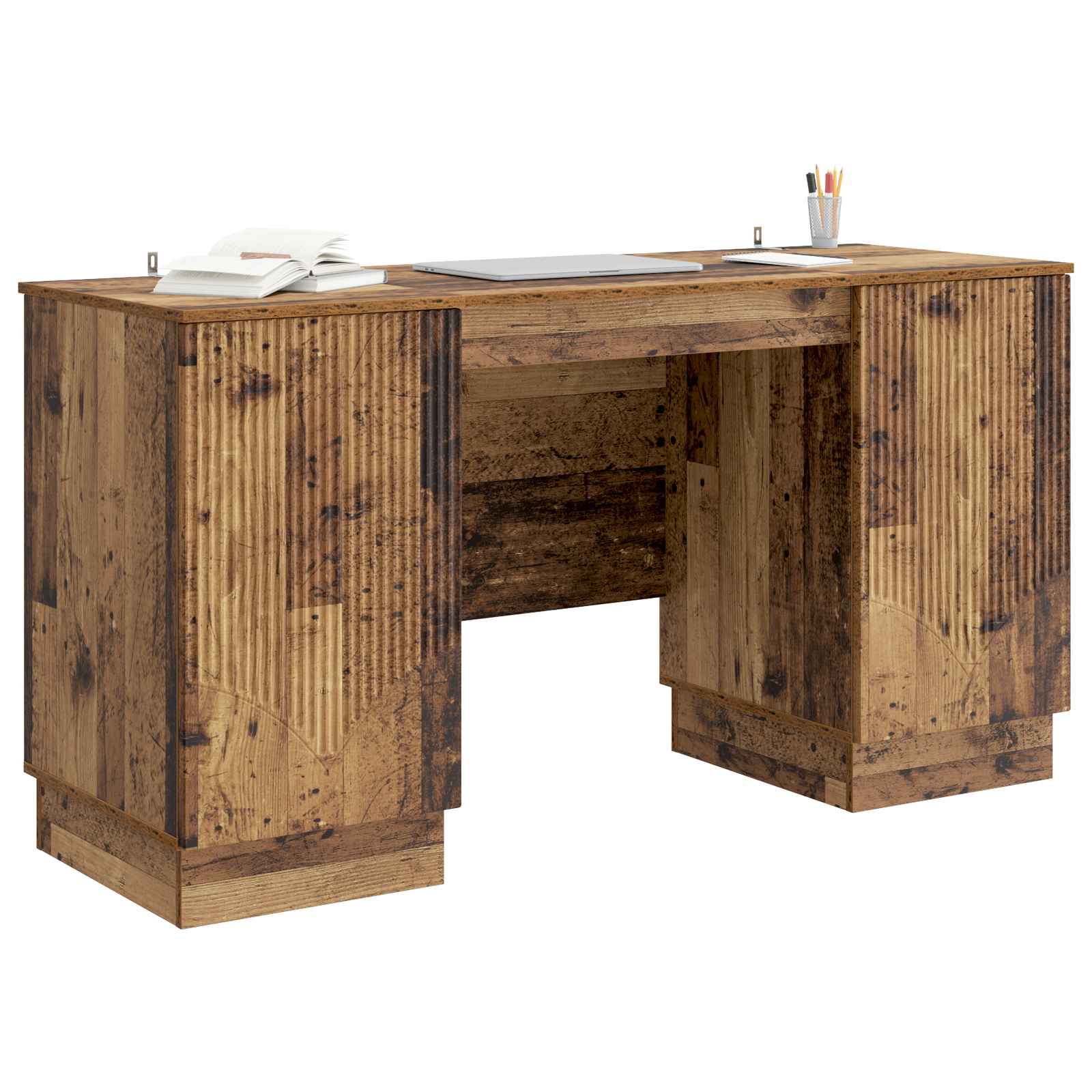 Stol s policom Staro drvo 142,5 x 50 x 75 cm Konstruirano drvo