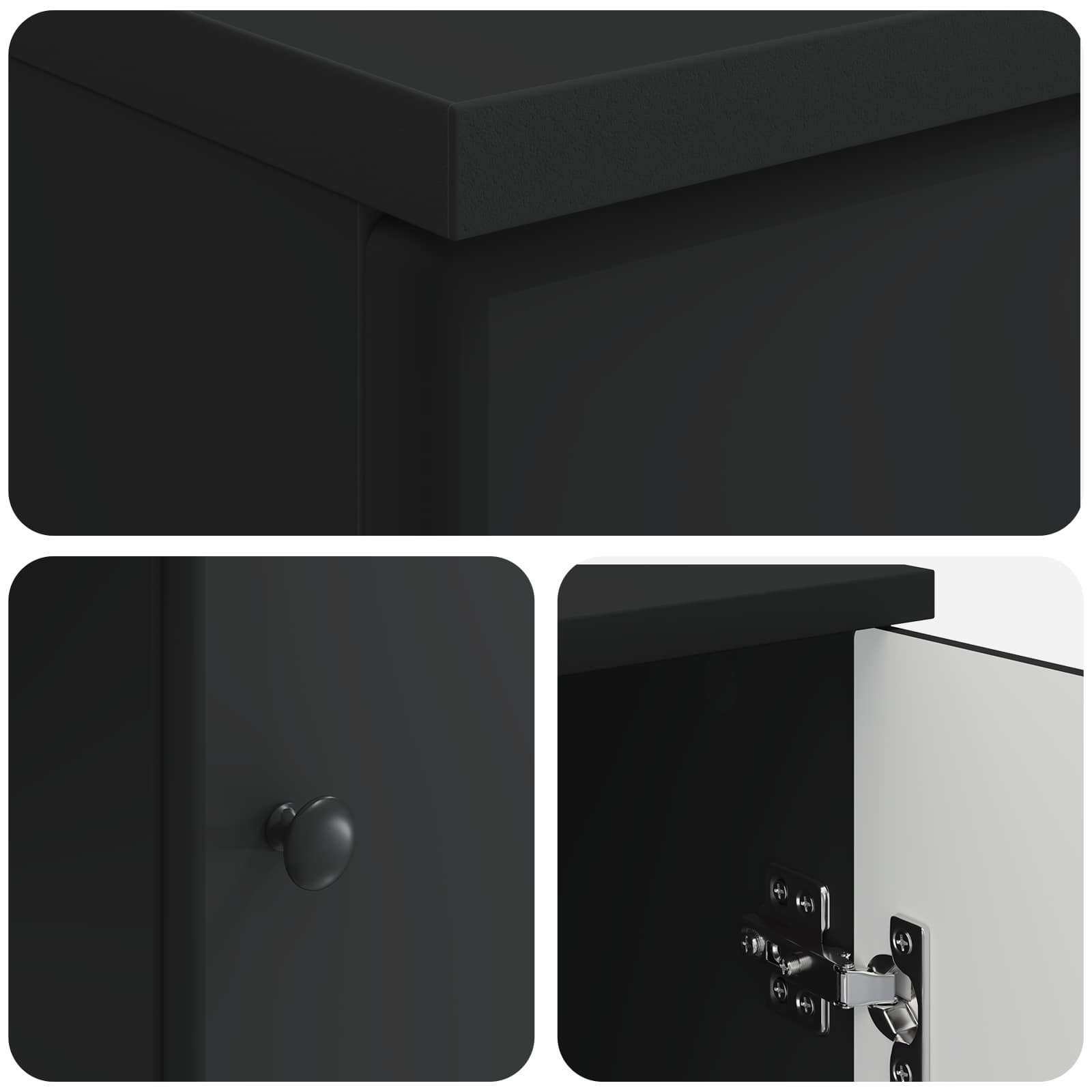 Stol s policom Crna 142,5 x 50 x 75 cm Konstruirano drvo