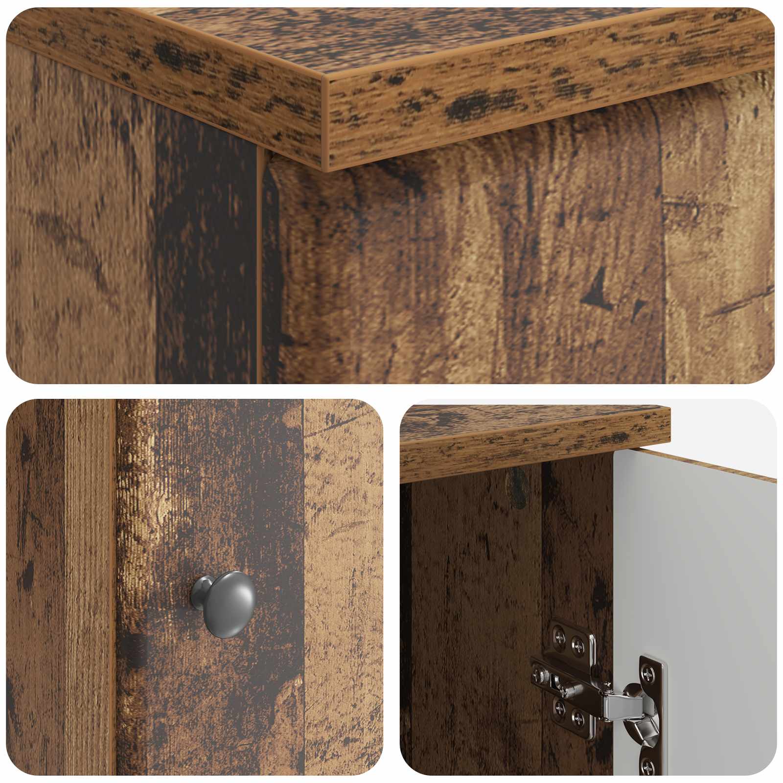 Stol s policom Staro drvo 142,5 x 50 x 75 cm Konstruirano drvo