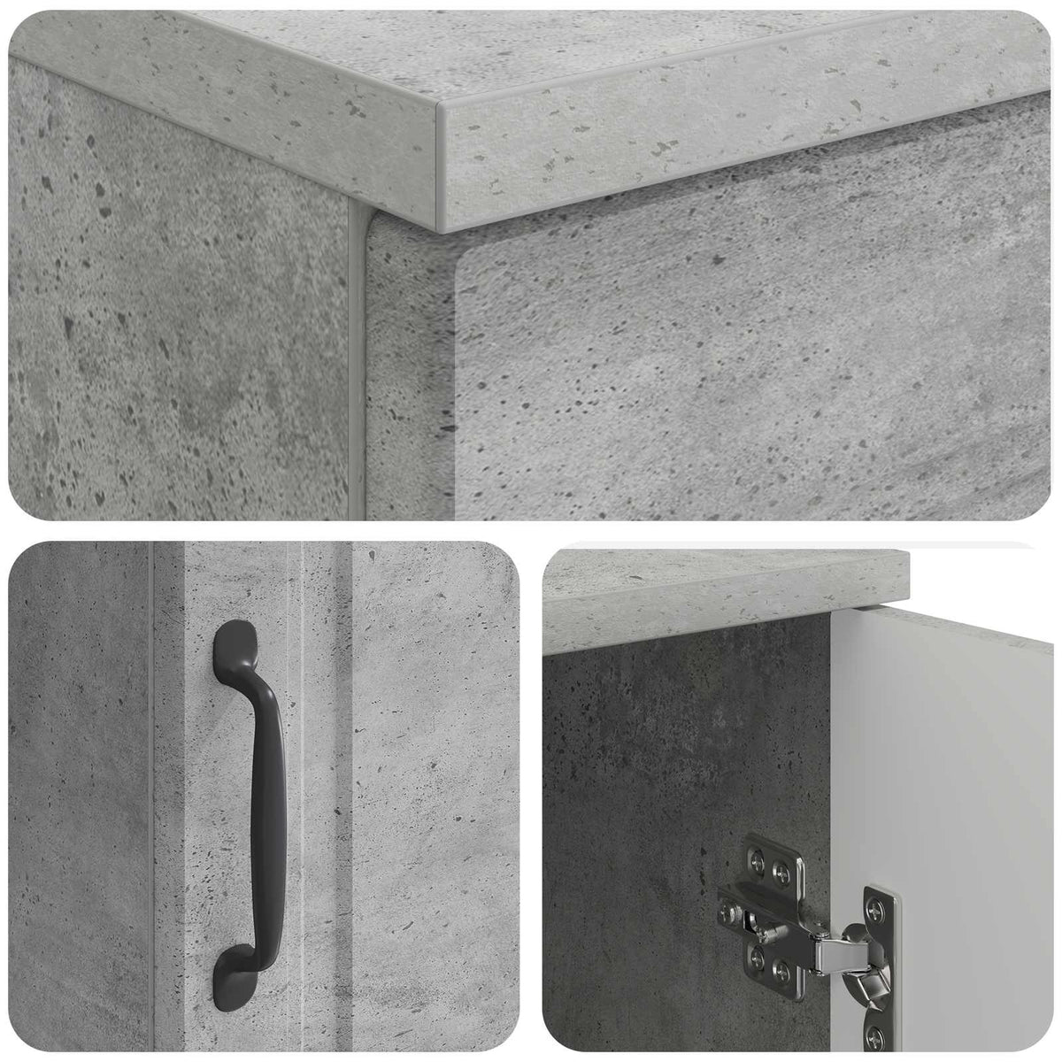 Stol Betonska siva 142,5 x 50 x 75 cm Konstruirano drvo
