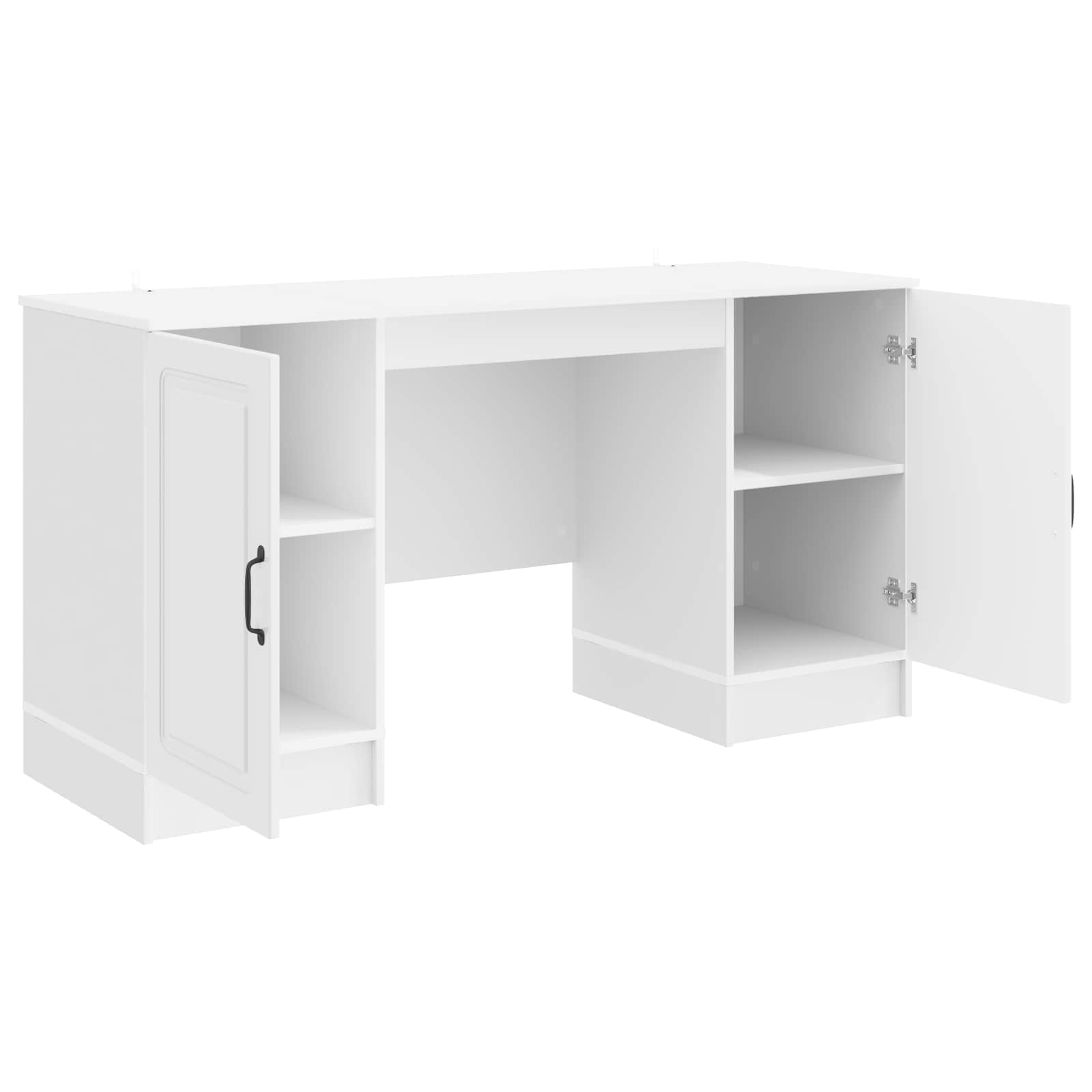 Stol Bijela visokog sjaja 142,5 x 50 x 75 cm Konstruirano drvo