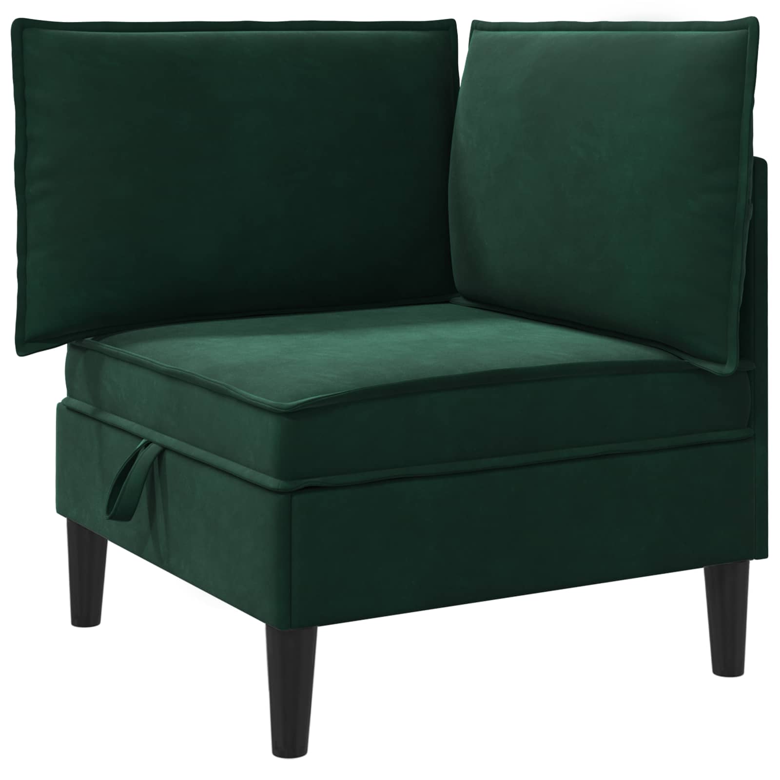Sofa s pohranom Tamnozelena Baršun