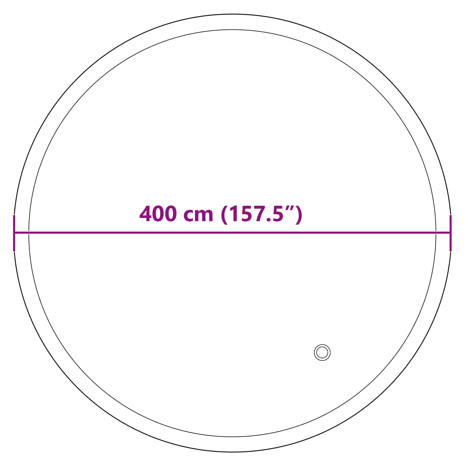 Zimski Bazen Jastuk Plava Ø 310 x 180 cm PVC