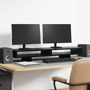 Stalak za Monitor Crna 100 x 27 x 15 cm Konstruirano drvo