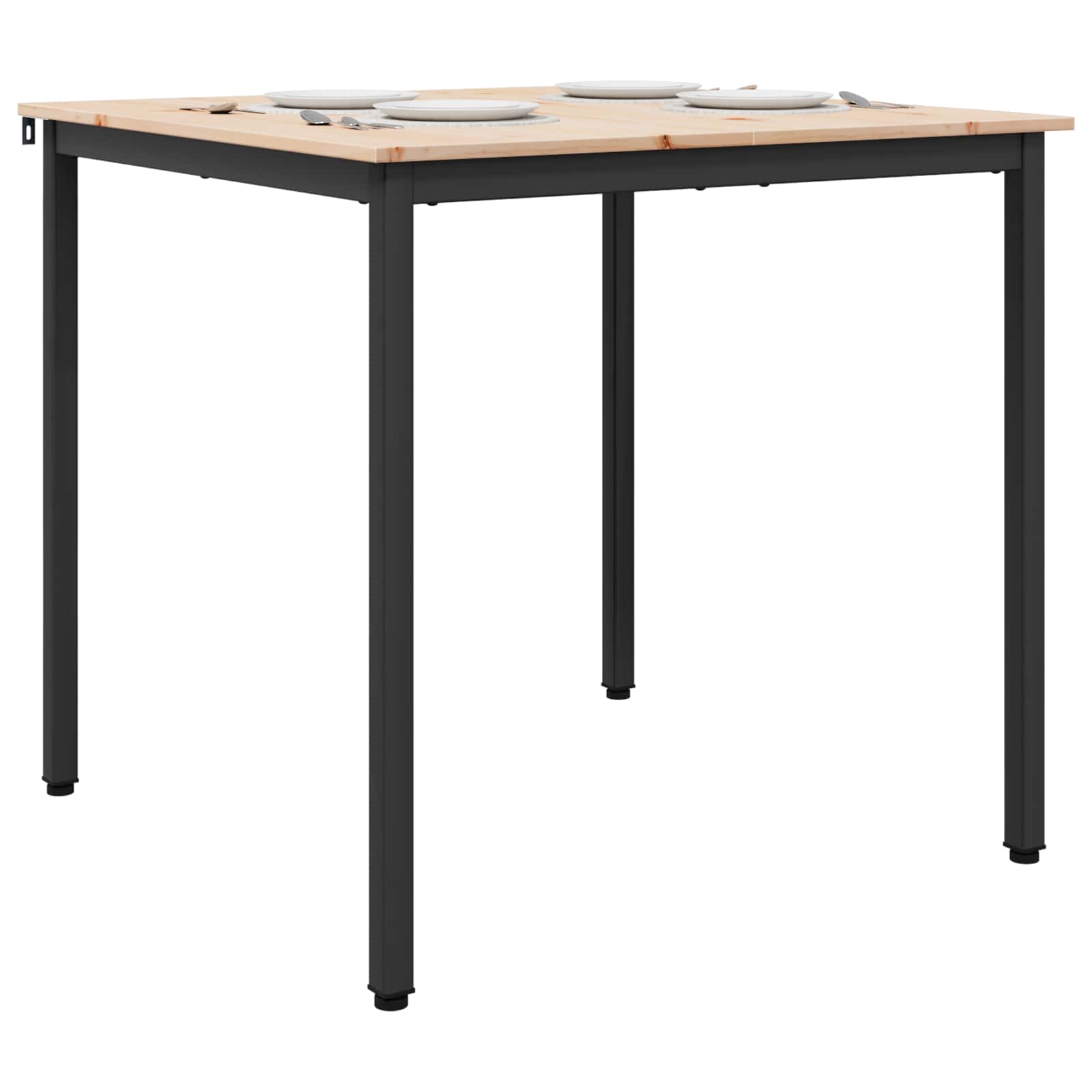 Stol za objedovanje Prirodna 80 x 80 x 75 cm Čvrsto borovo drvo