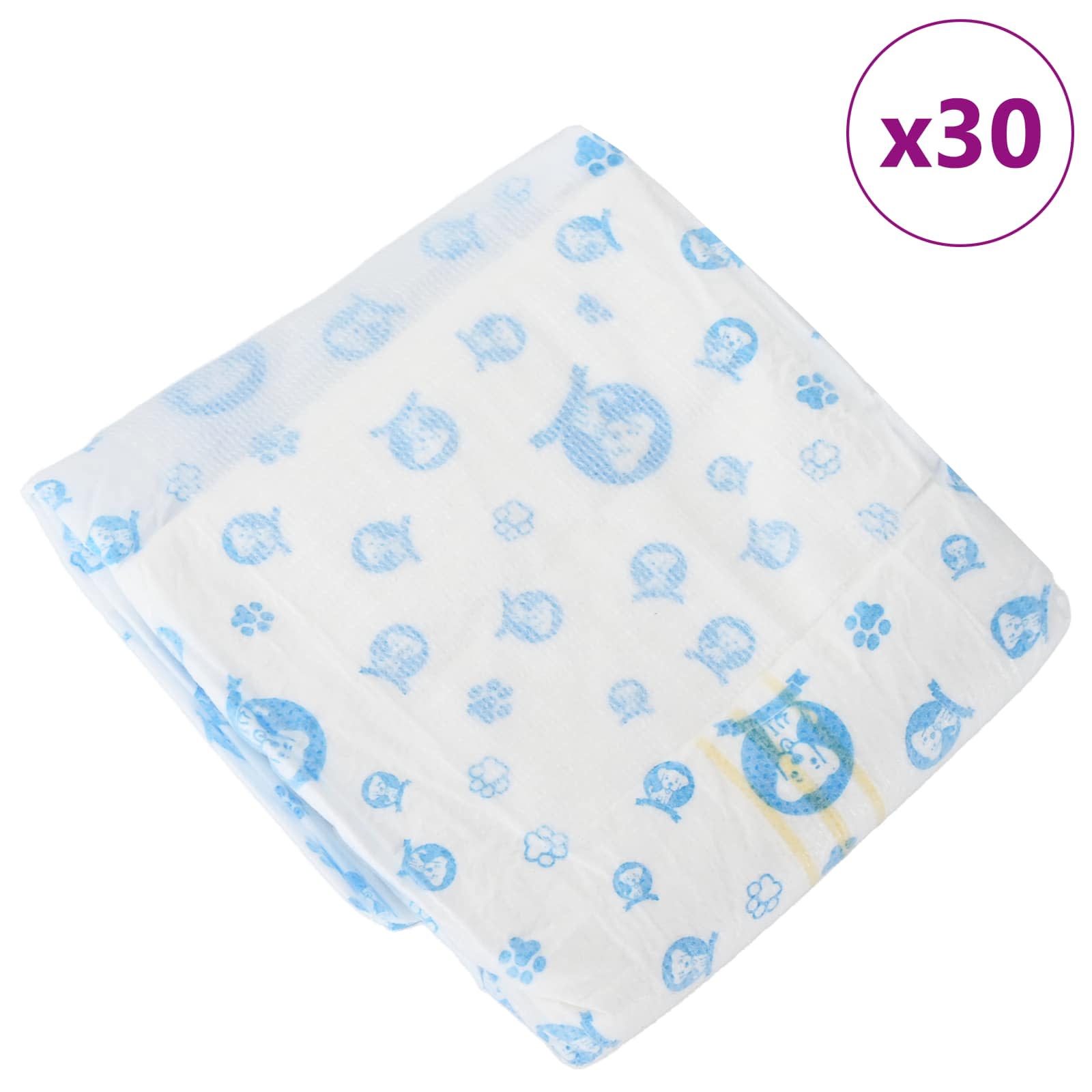 Jednokratna pelena za muške pse 30 pcs Bijeli XS
